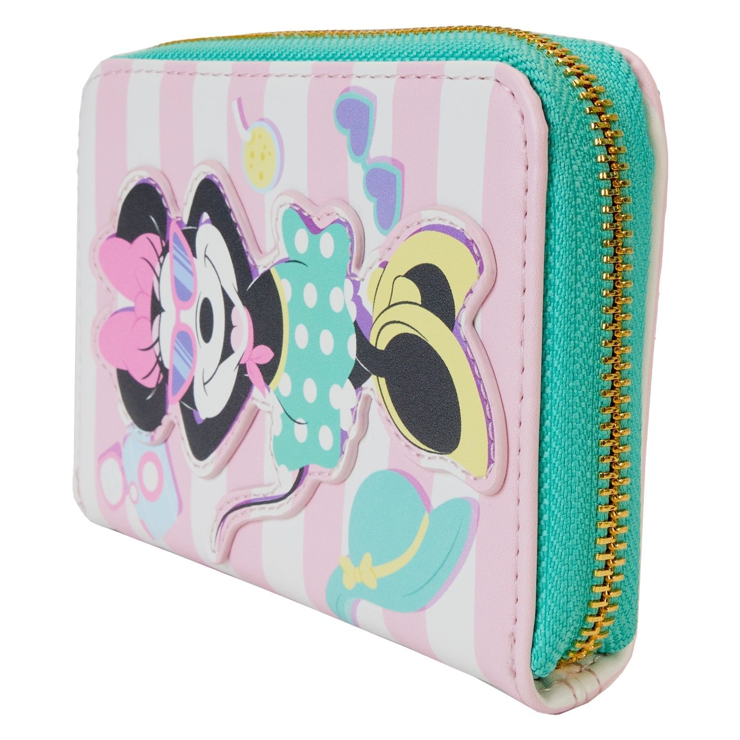 Loungefly x Disney Minnie Mouse Vacation Style Zip Around Wallet - GeekCore