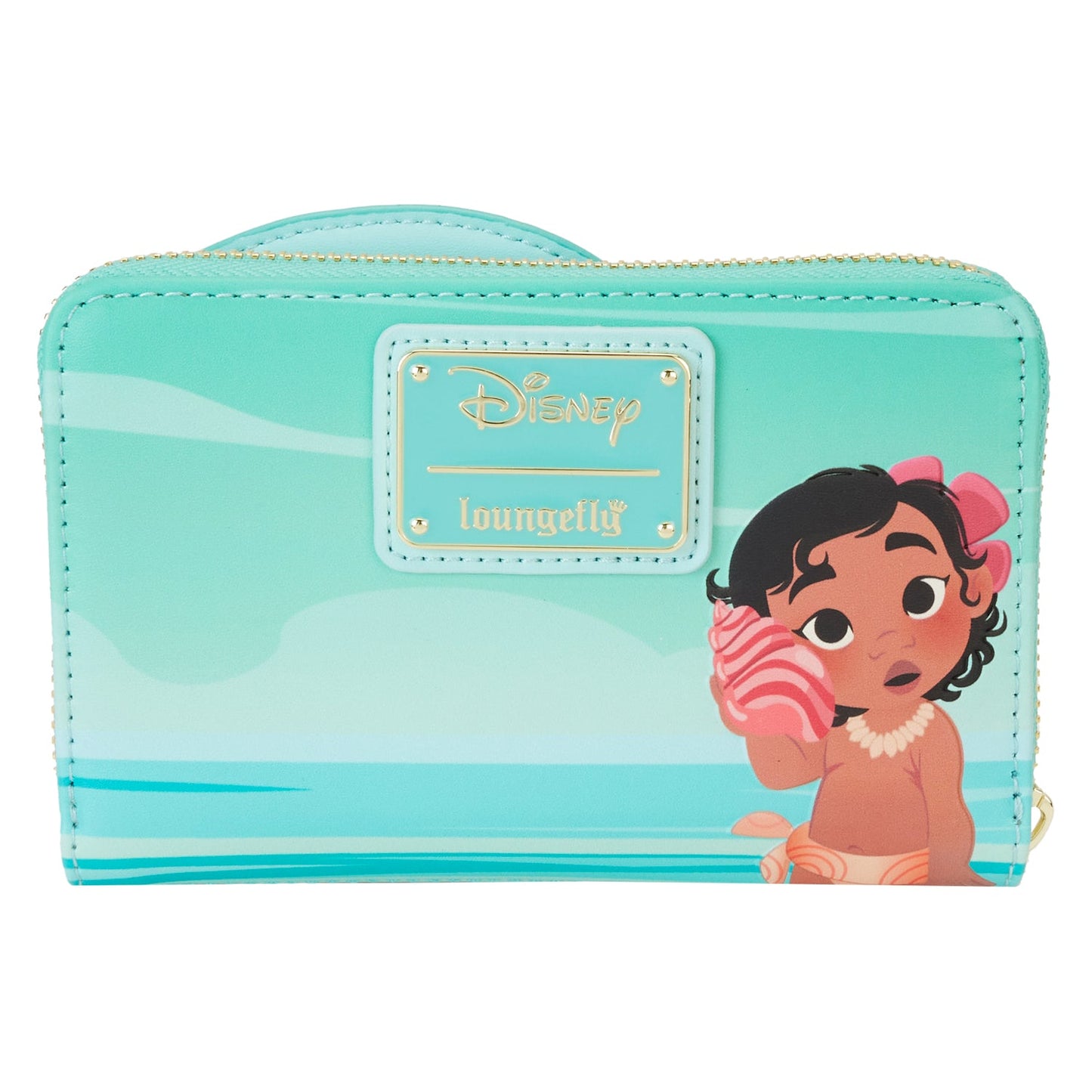 Loungefly x Disney Moana Ocean Waves Zip Around Wallet - GeekCore