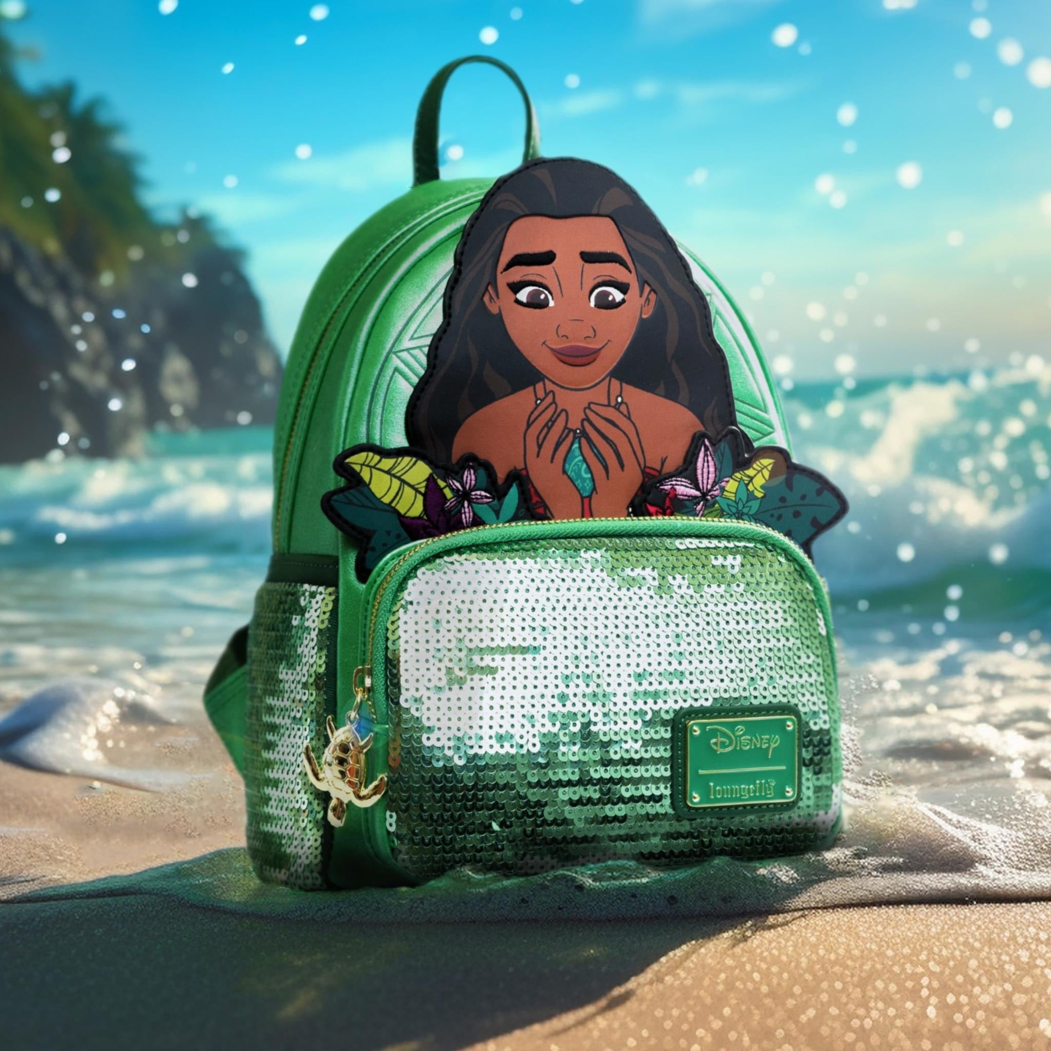 Loungefly x Disney Moana Sequin Mini Backpack - GeekCore