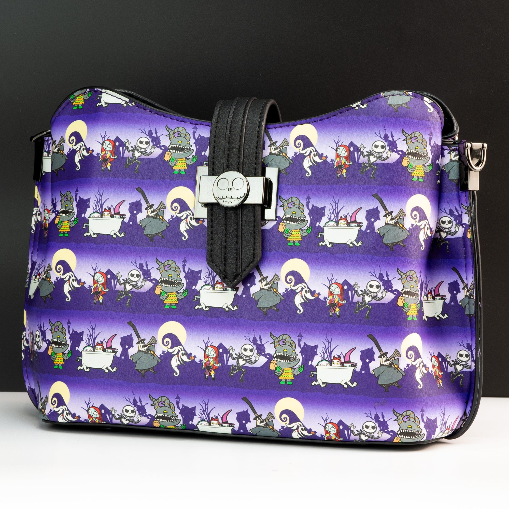 Loungefly x Disney Nightmare Before Christmas Halloween Line Crossbody Bag - GeekCore