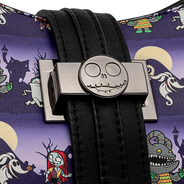 Loungefly x Disney Nightmare Before Christmas Halloween Line Crossbody Bag - GeekCore