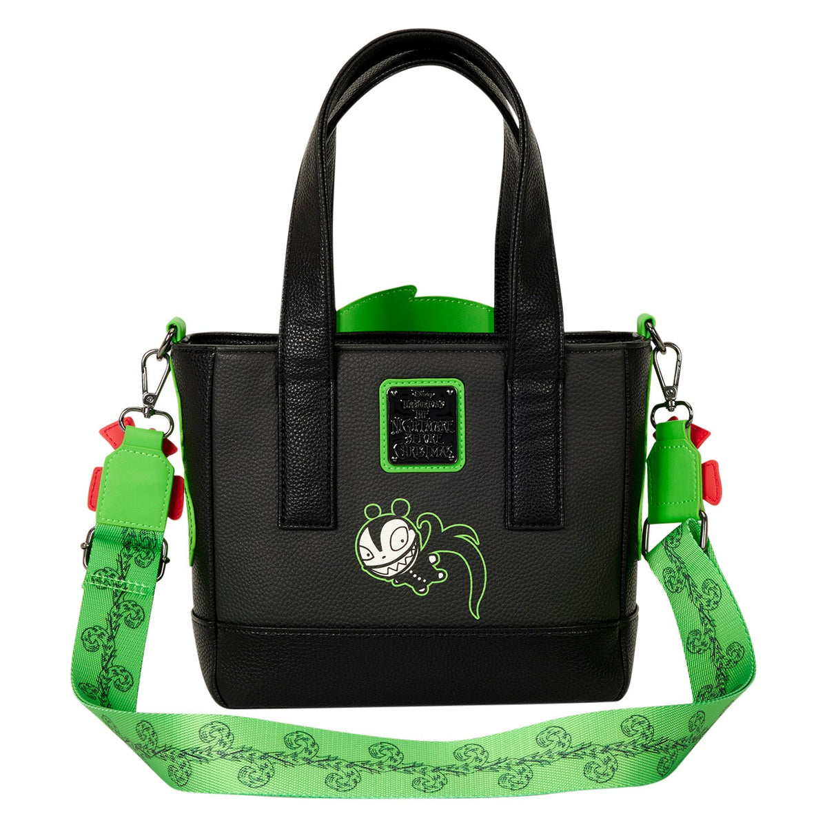 Loungefly x Disney Nightmare Before Christmas Man-Eating Wreath Mini Tote Crossbody Bag - GeekCore