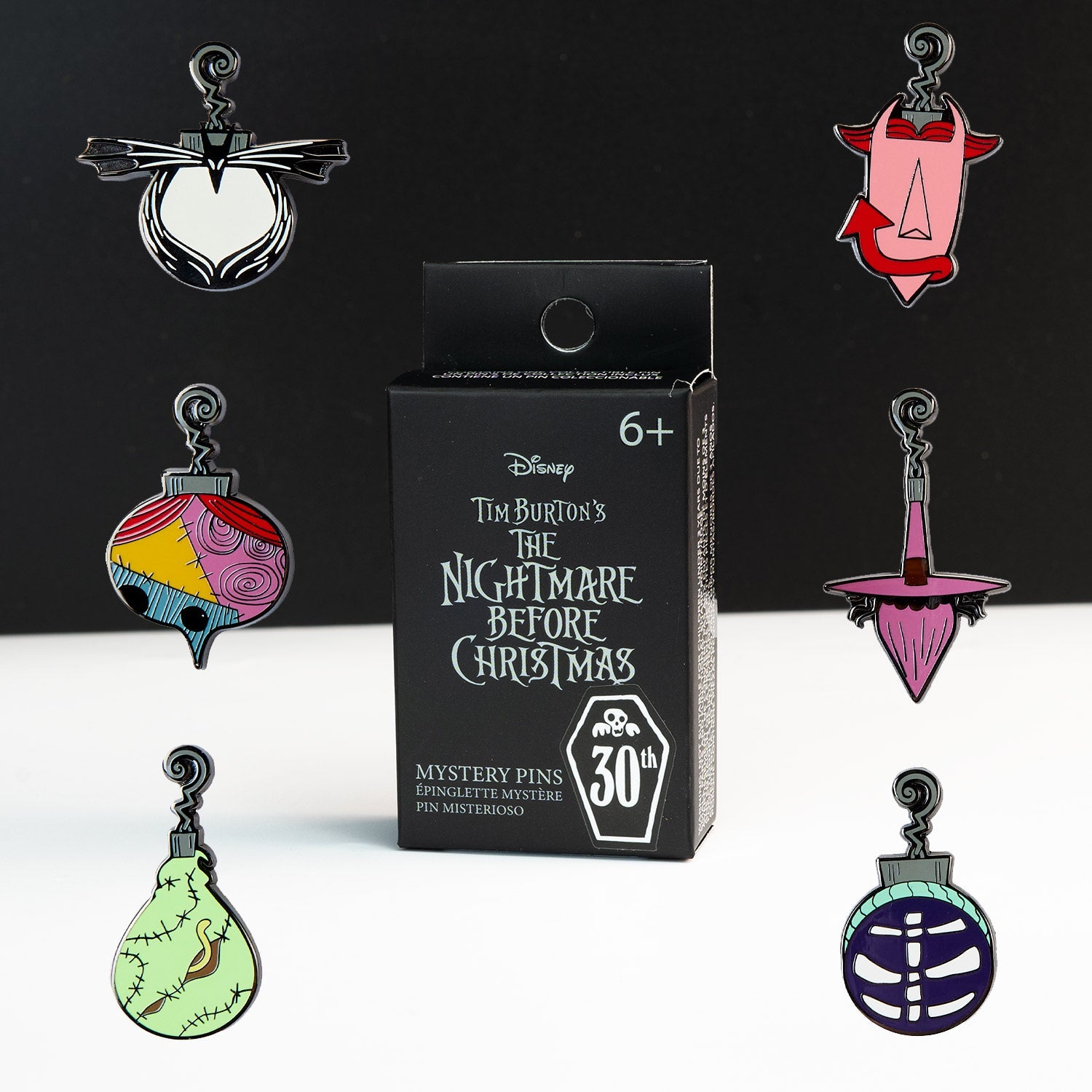 Loungefly x Disney Nightmare Before Christmas Ornaments Mystery Box Pin Set - GeekCore