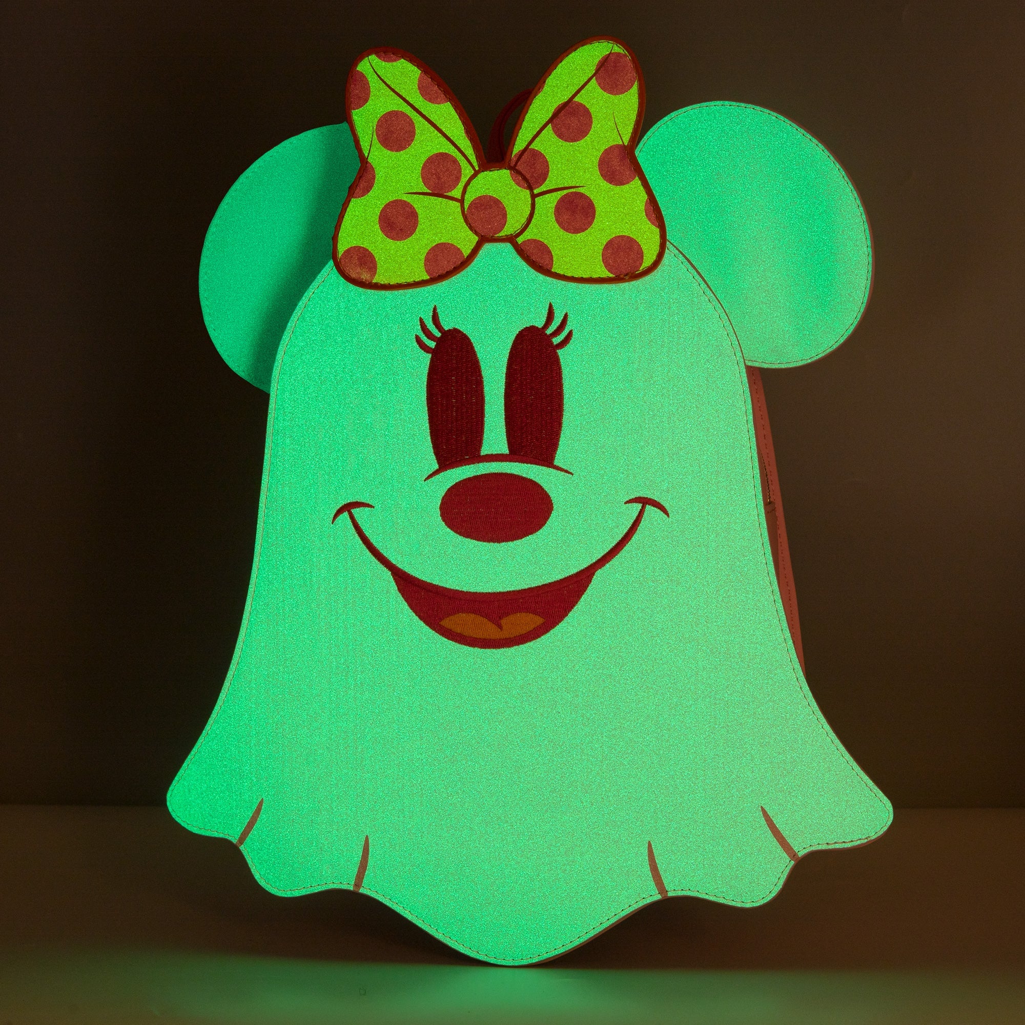 Loungefly x Disney Pastel Ghost Minnie Glow in the Dark Mini Backpack - GeekCore