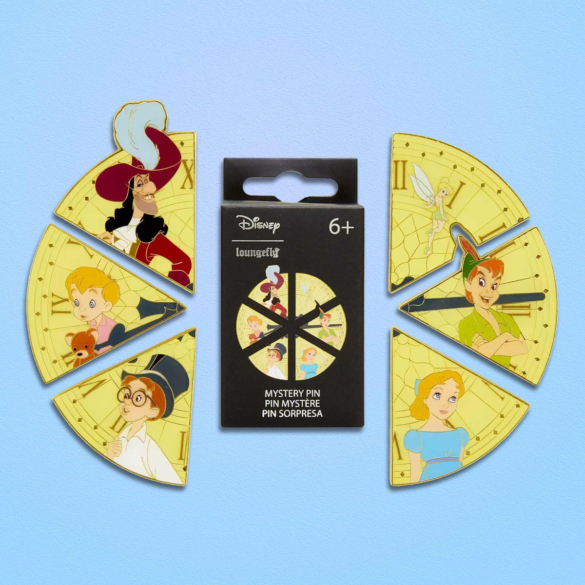 Loungefly x Disney Peter Pan Clock Puzzle Blind Box Mystery Pin - GeekCore