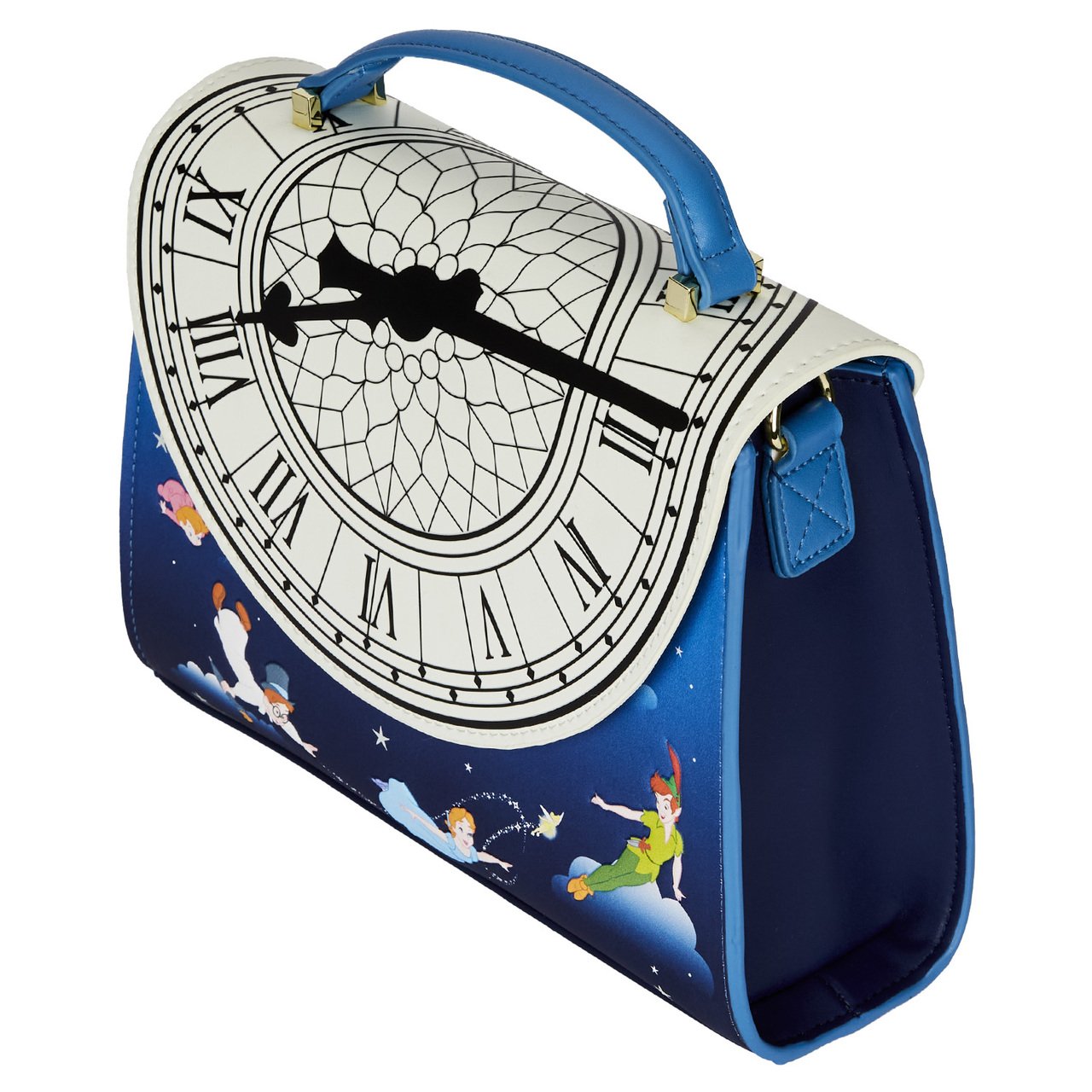 Loungefly x Disney Peter Pan Glow Clock Crossbody Bag - GeekCore