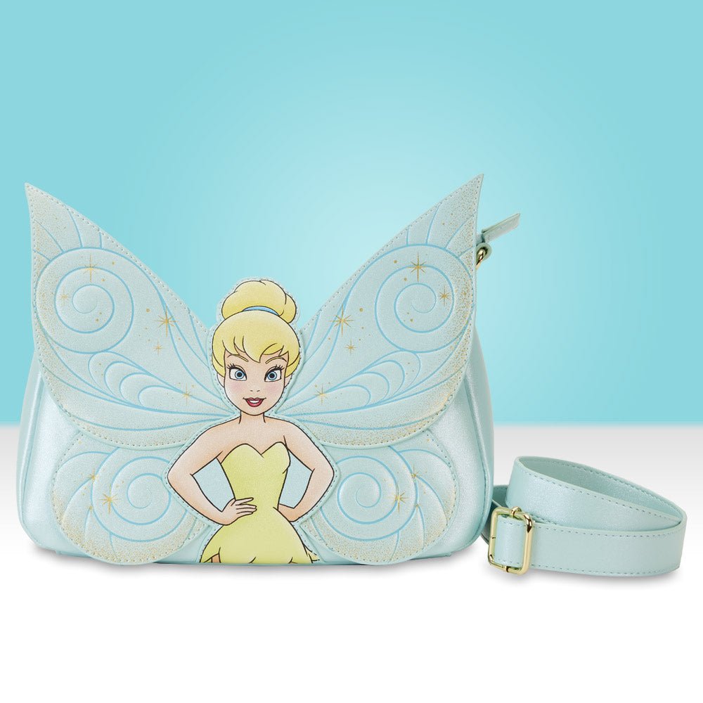 Loungefly x Disney Peter Pan Tinkerbell Wings Cosplay Crossbody Bag - GeekCore