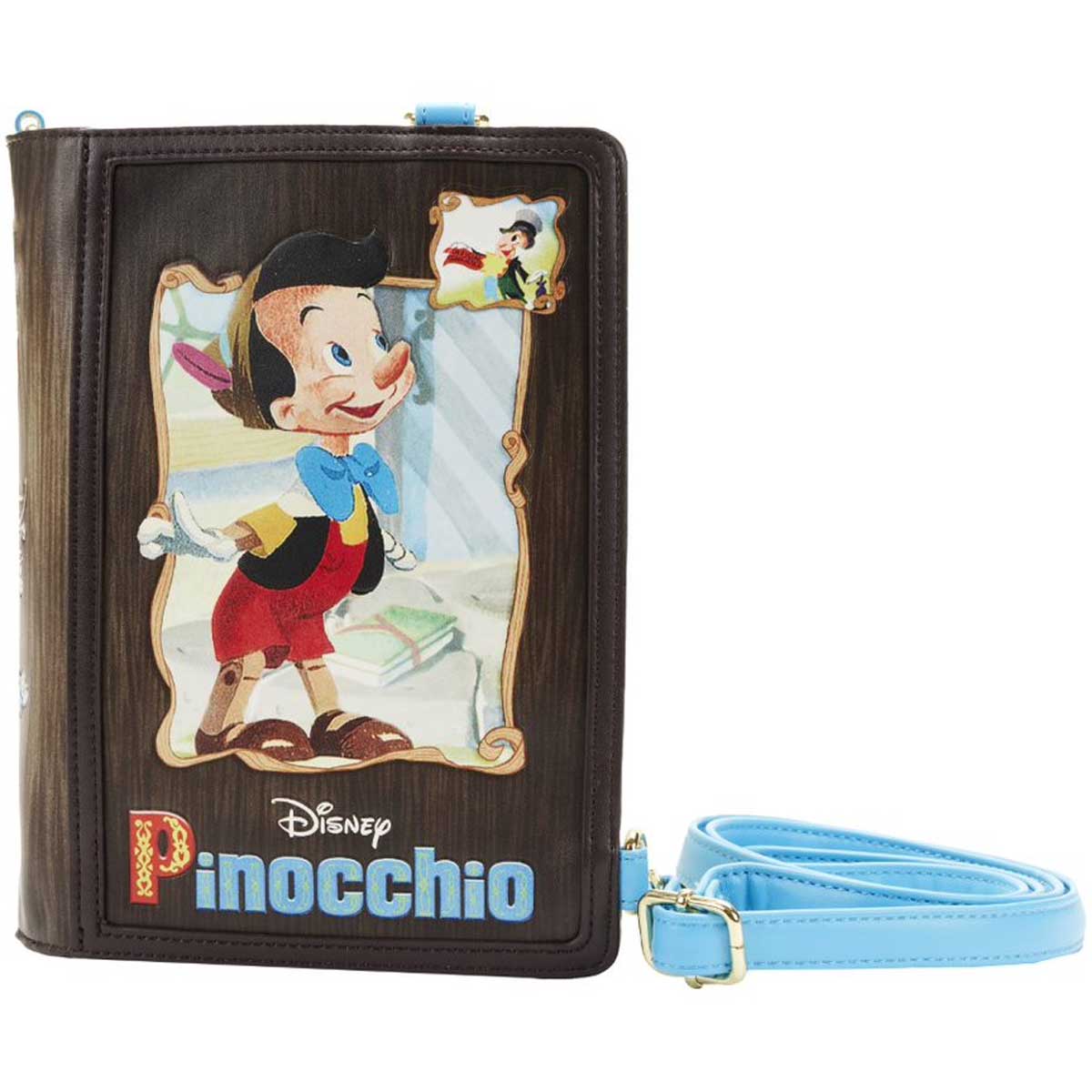 Loungefly x Disney Pinocchio Book Convertible Crossbody Bag - GeekCore