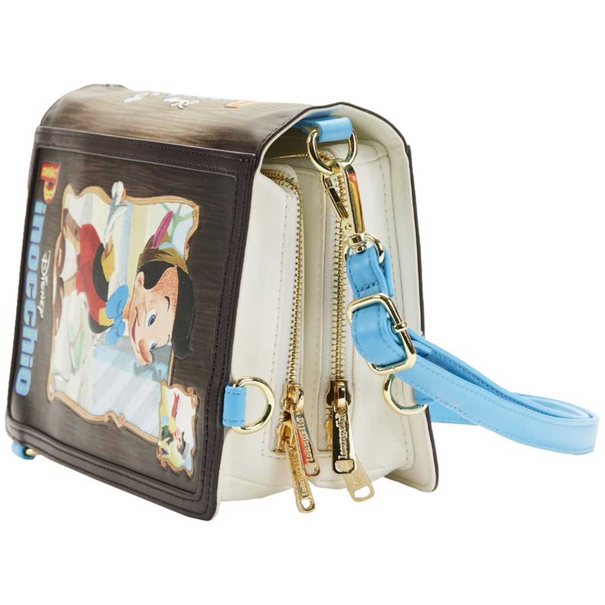 Loungefly x Disney Pinocchio Book Convertible Crossbody Bag - GeekCore