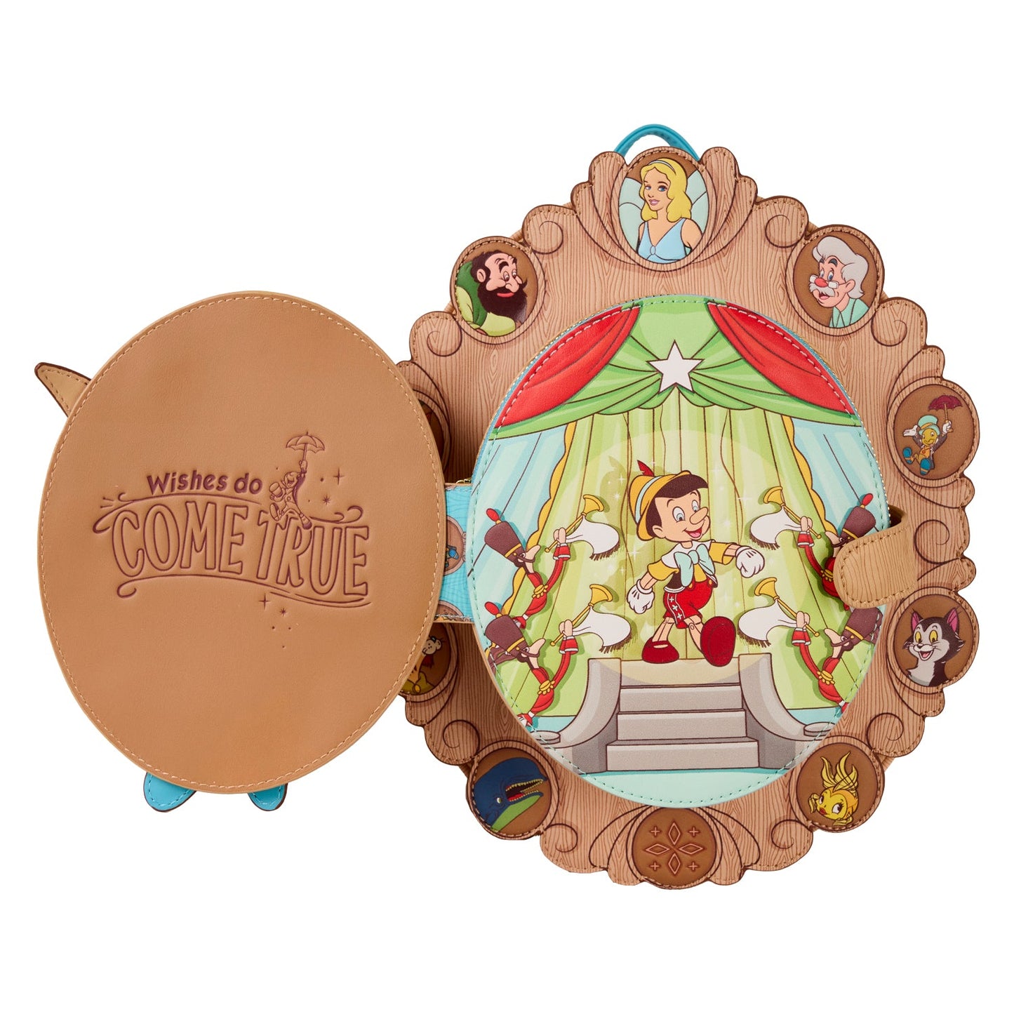 Loungefly x Disney Pinocchio Wishes Do Come True Mini Backpack - GeekCore
