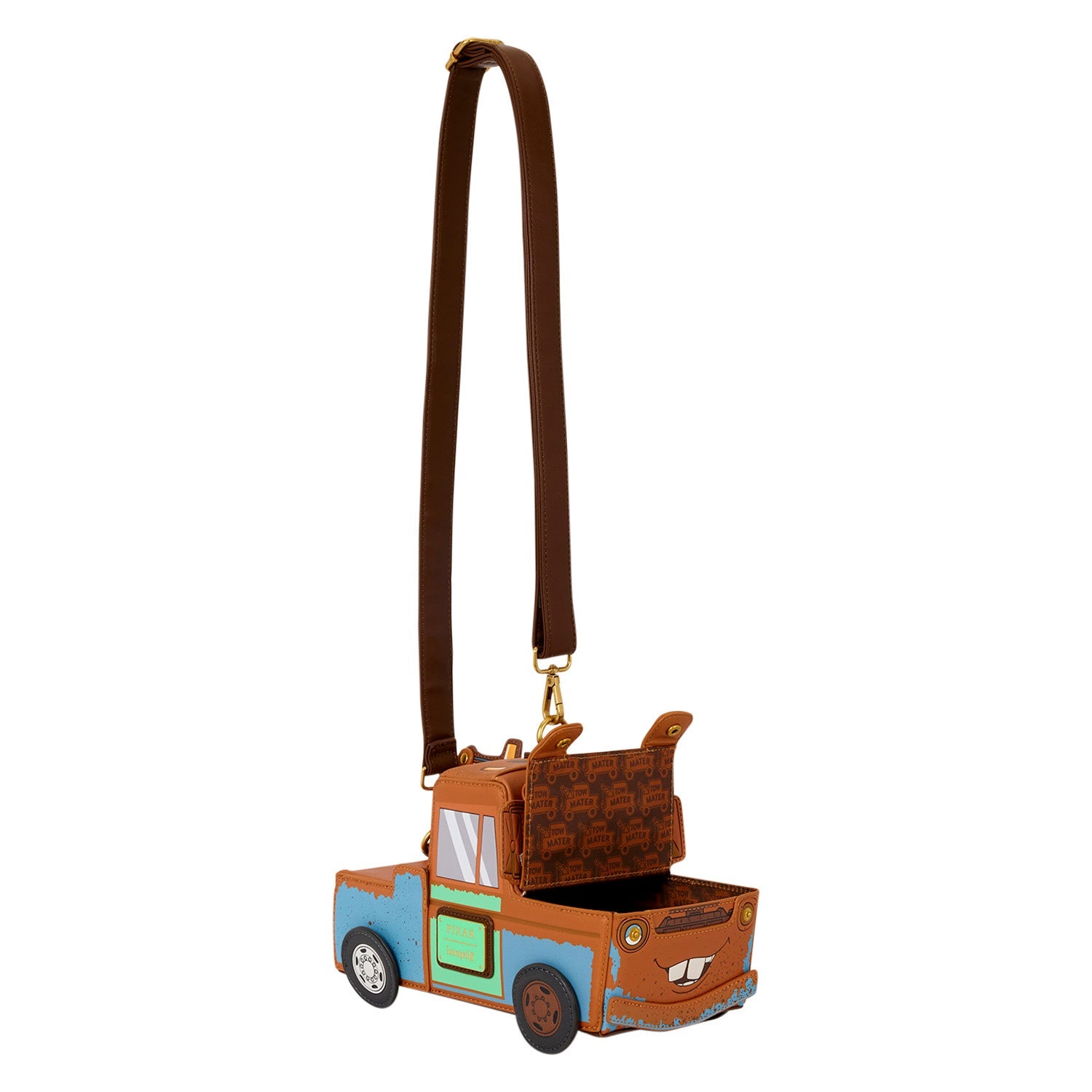 Loungefly x Disney Pixar Cars 20th Anniversary Mater Figural Crossbody Bag - GeekCore