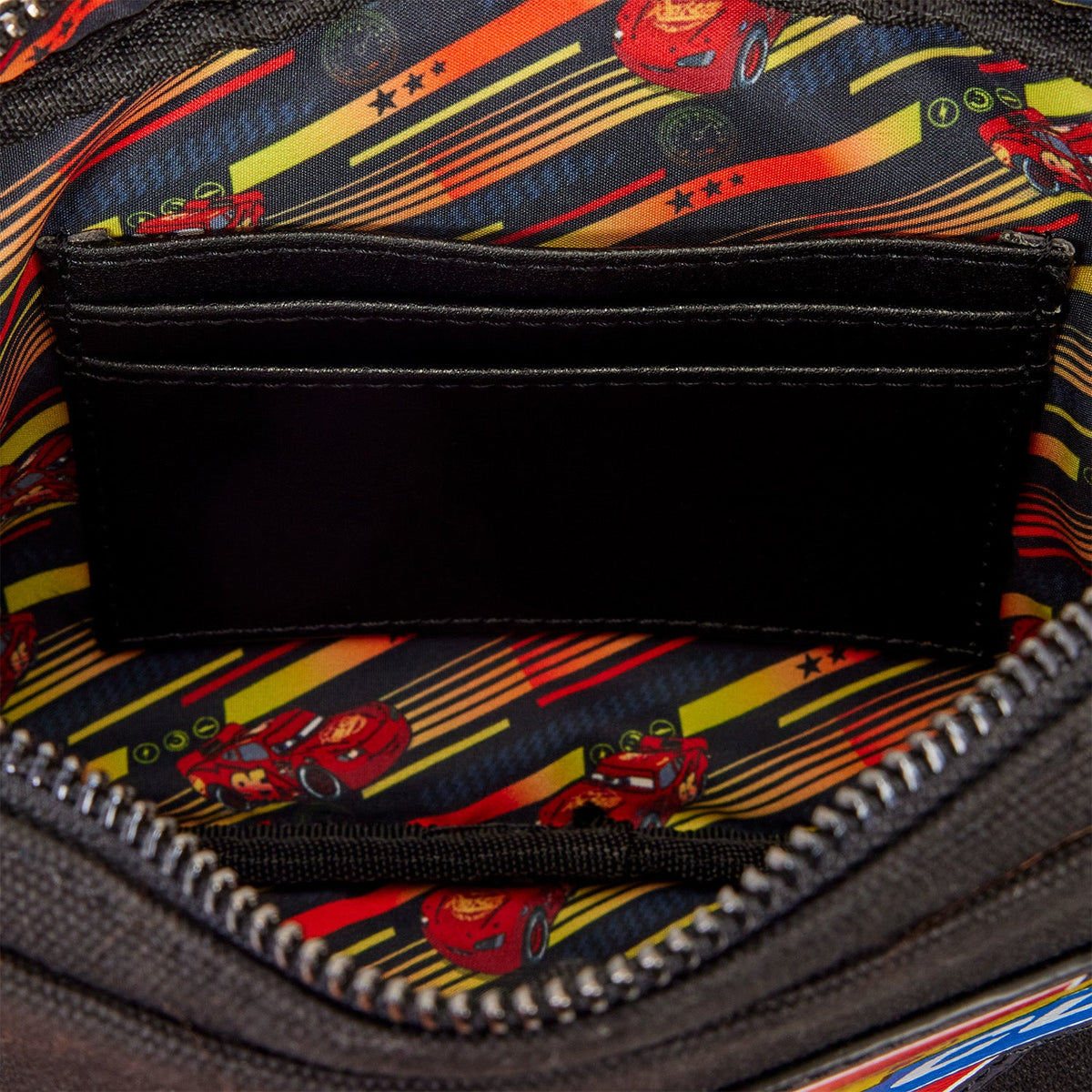 Loungefly x Disney Pixar Cars 20th Anniversary Piston Cup Sling Crossbody Bag - GeekCore