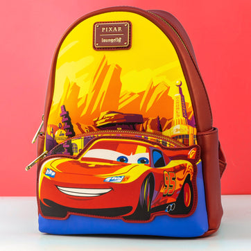 Loungefly x Disney Pixar Cars Lightining McQueen Radiator Springs Mini Backpack - GeekCore