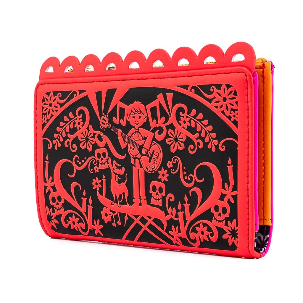 Loungefly x Disney Pixar Coco Die Cut Party Flags Purse - GeekCore