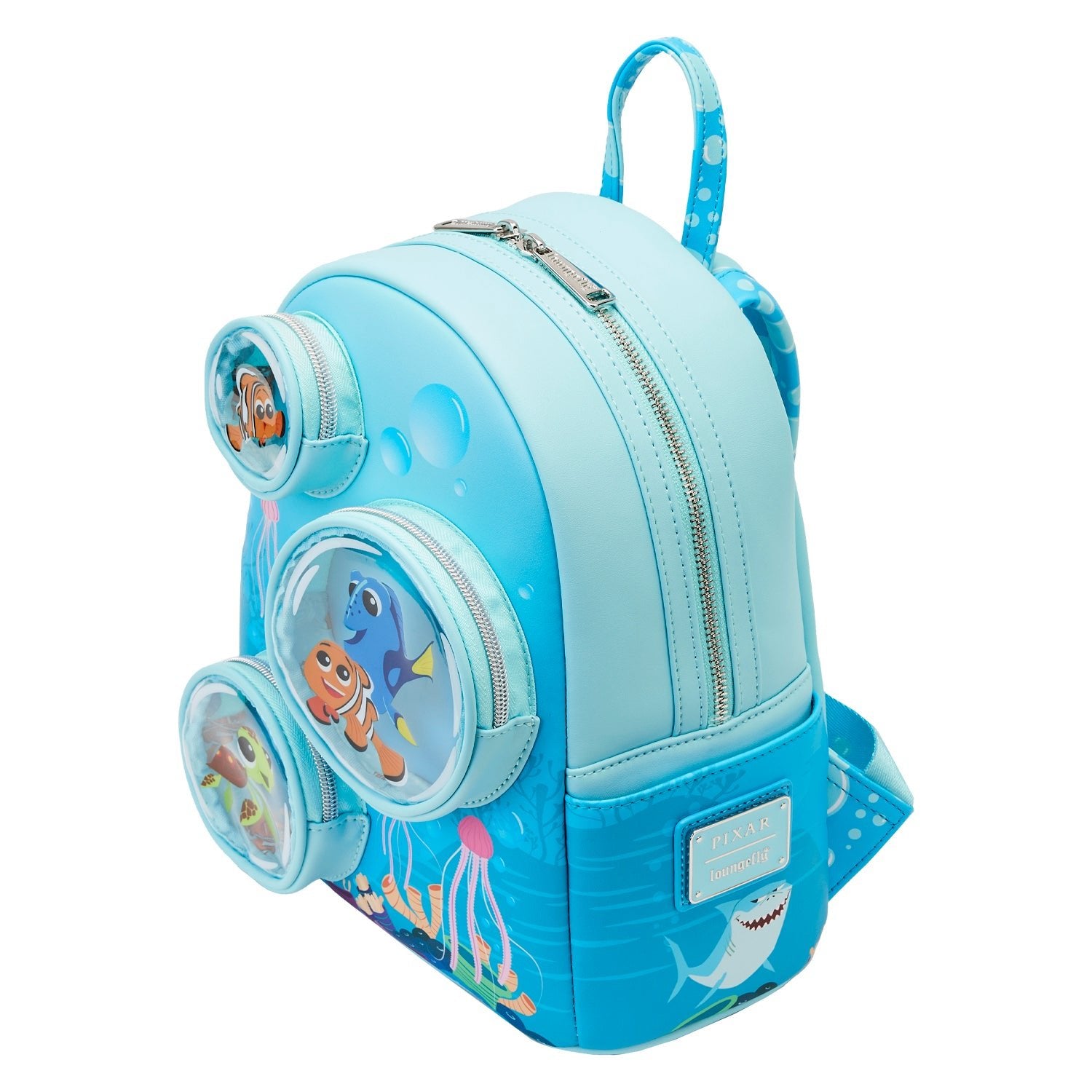 Loungefly x Disney Pixar Finding Nemo 20th Anniversary Bubble Pockets Mini Backpack - GeekCore