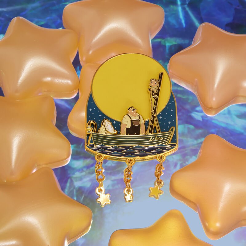 Loungefly x Disney Pixar La Luna Glow 3 Inch Pin - GeekCore