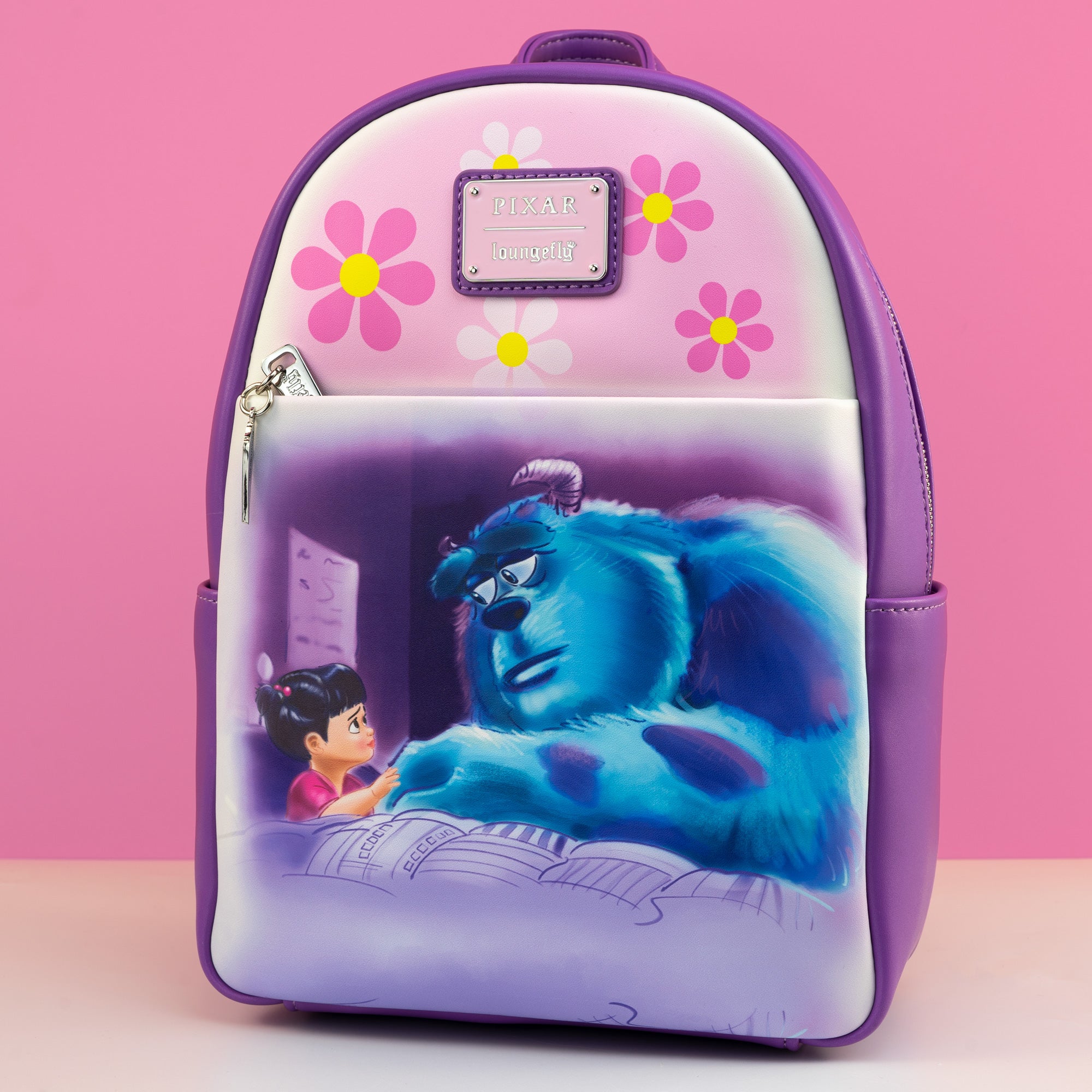 Loungefly x Disney Pixar Monsters Inc Boo and Sully Bed Scene Mini Backpack - GeekCore
