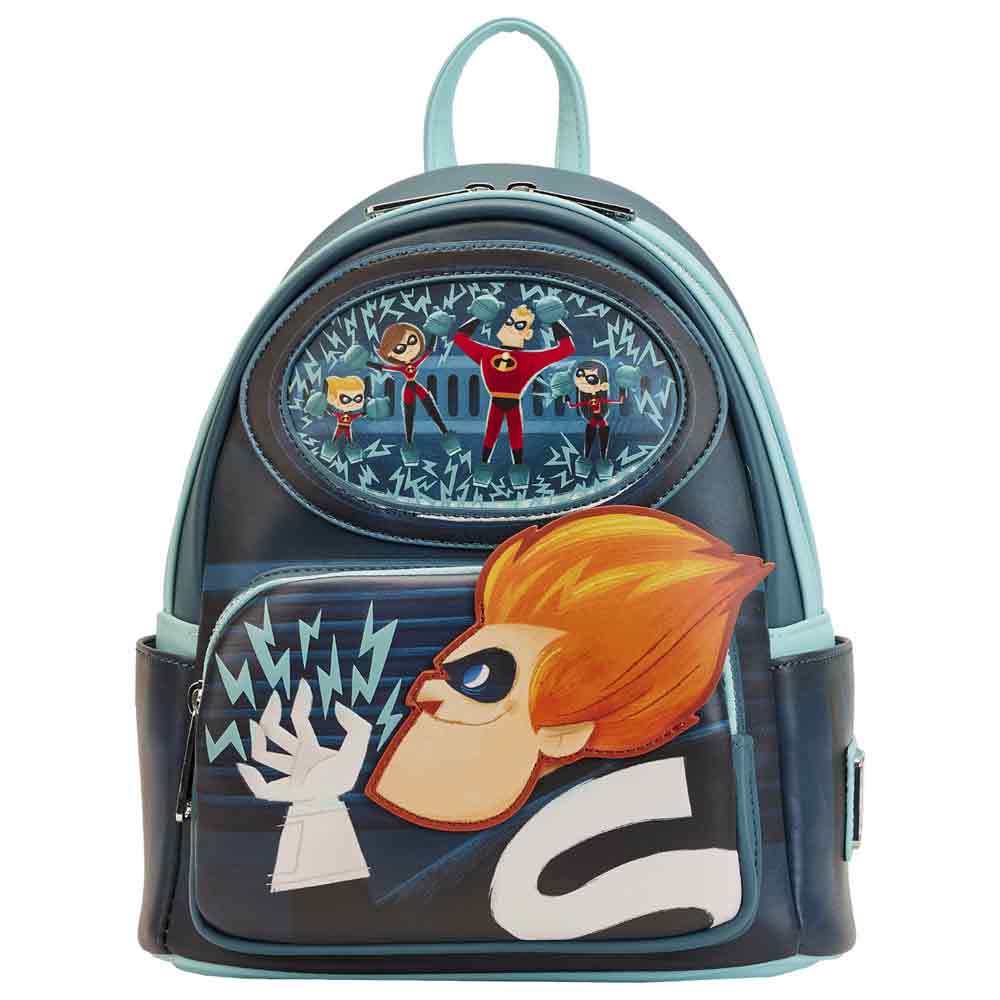 Loungefly x Disney Pixar The Incredibles Syndrome Mini Backpack - GeekCore