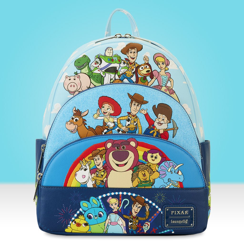 Loungefly x Disney Pixar Toy Story Movie Collab Triple Pocket Mini Backpack - GeekCore