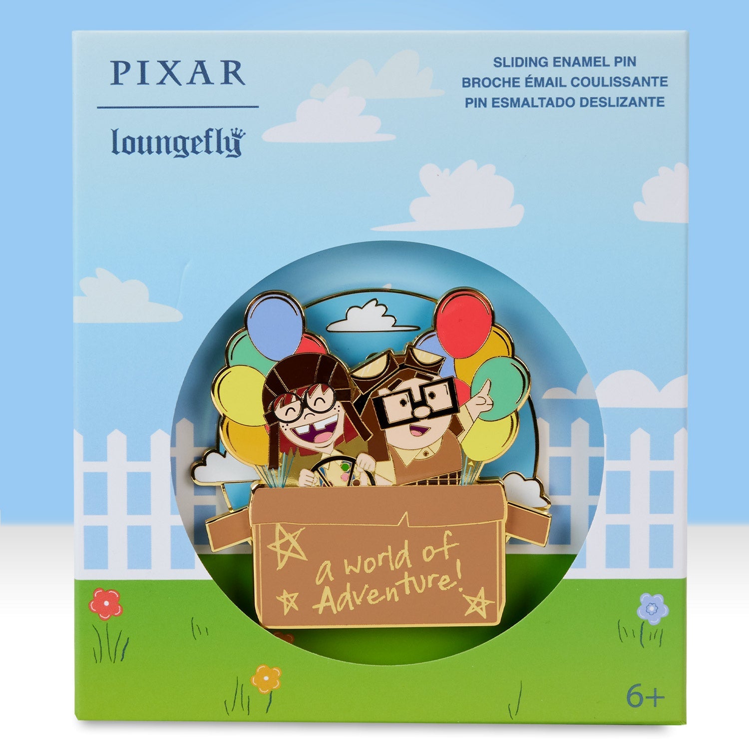 Loungefly x Disney Pixar Up 15th Anniversary Spirit of Adventure 3 Inch Pin - GeekCore