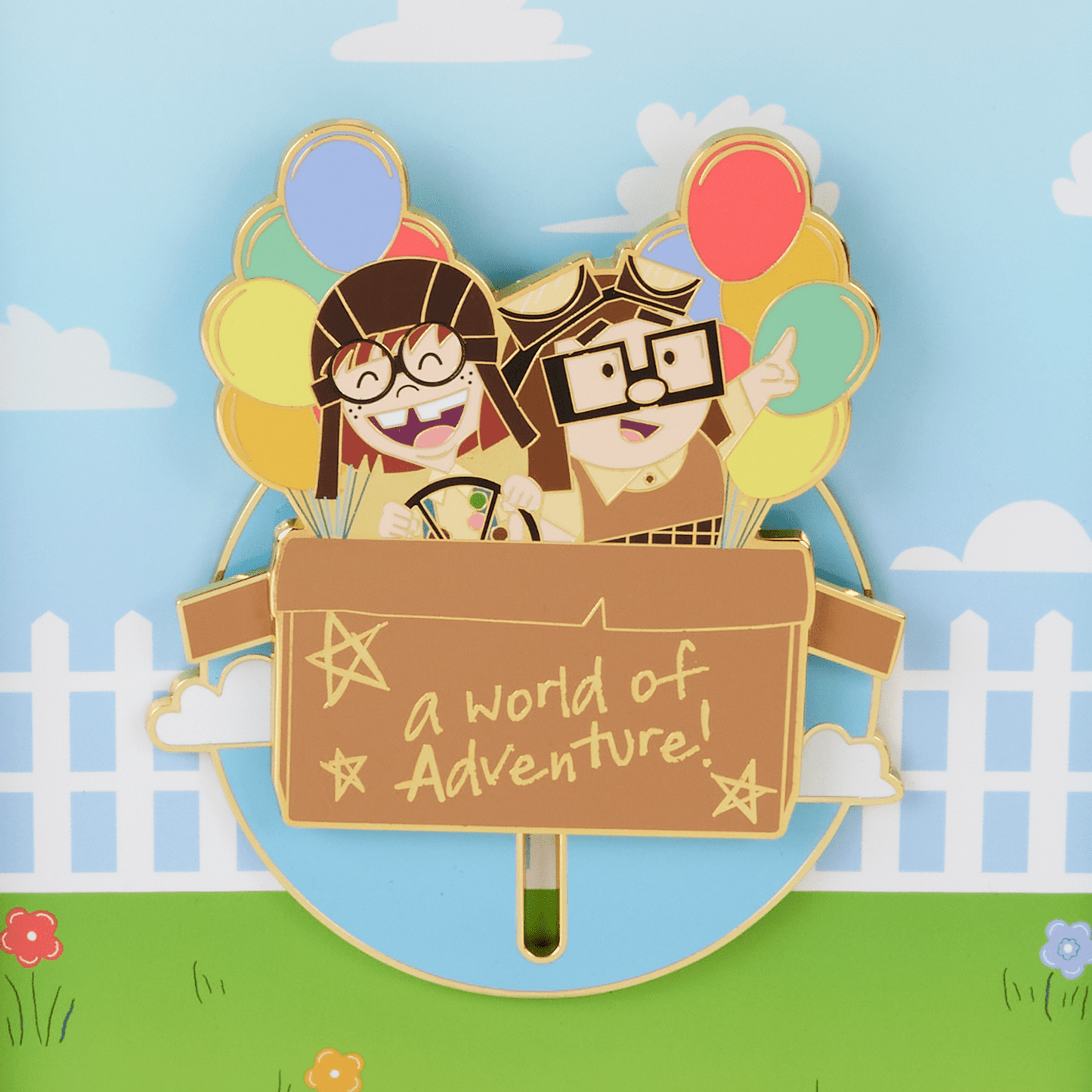 Loungefly x Disney Pixar Up 15th Anniversary Spirit of Adventure 3 Inch Pin - GeekCore