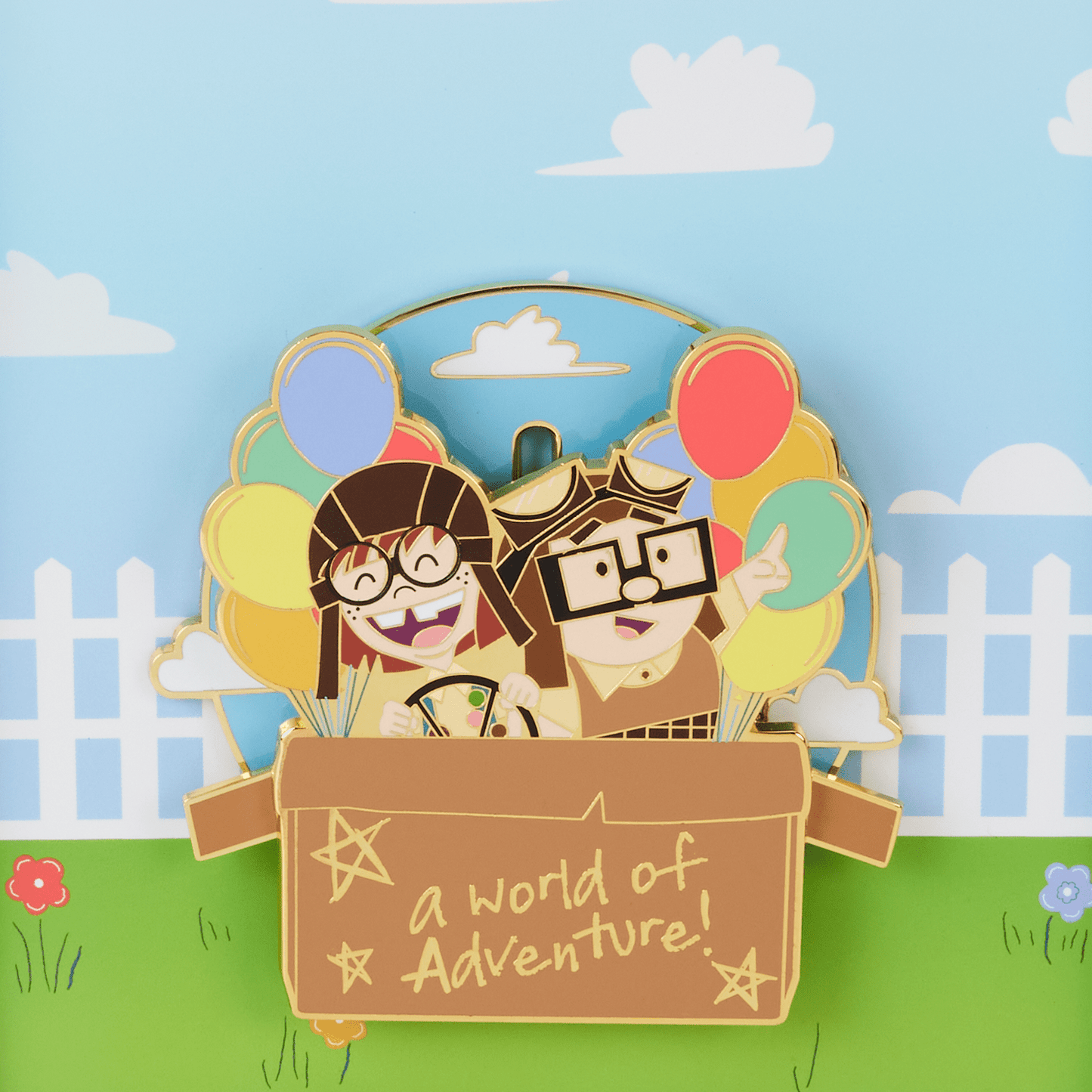 Loungefly x Disney Pixar Up 15th Anniversary Spirit of Adventure 3 Inch Pin - GeekCore