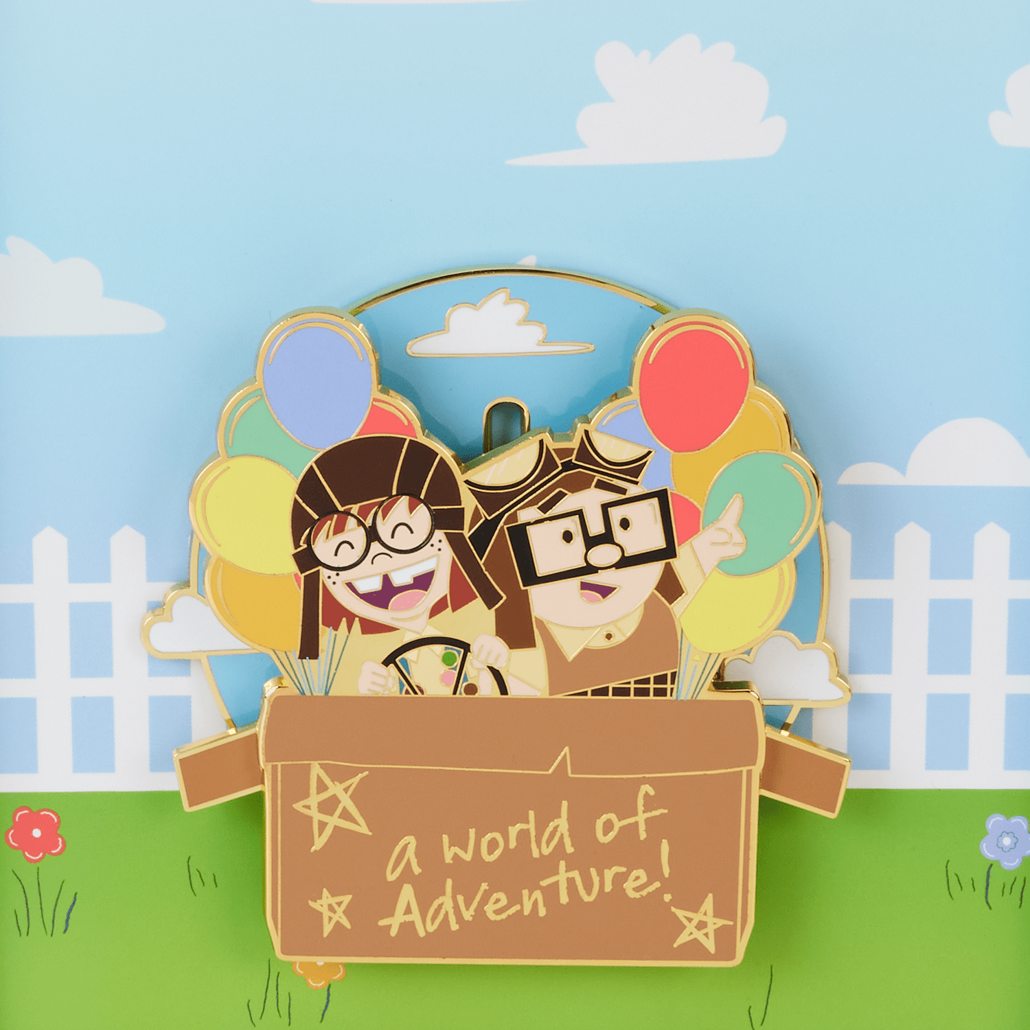 Loungefly x Disney Pixar Up 15th Anniversary Spirit of Adventure 3 Inch Pin - GeekCore