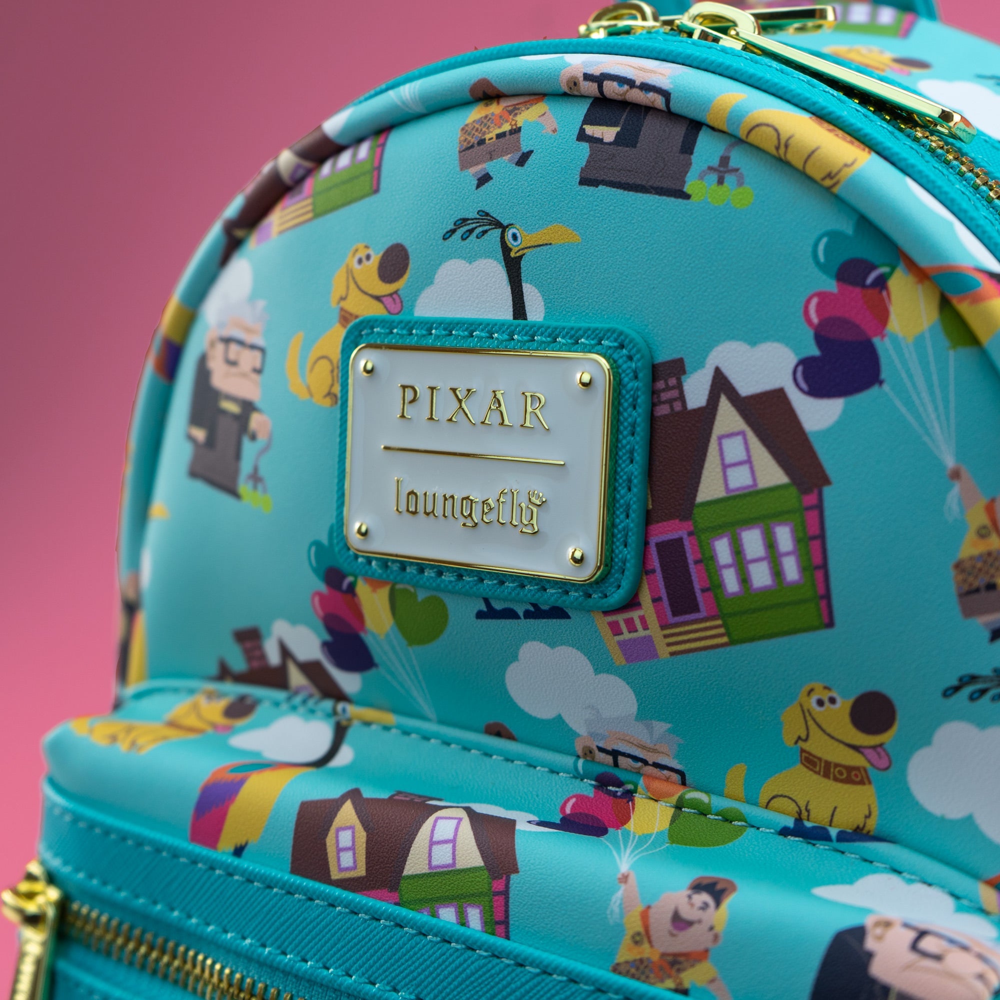 Loungefly x Disney Pixar Up Characters AOP Mini Backpack - GeekCore