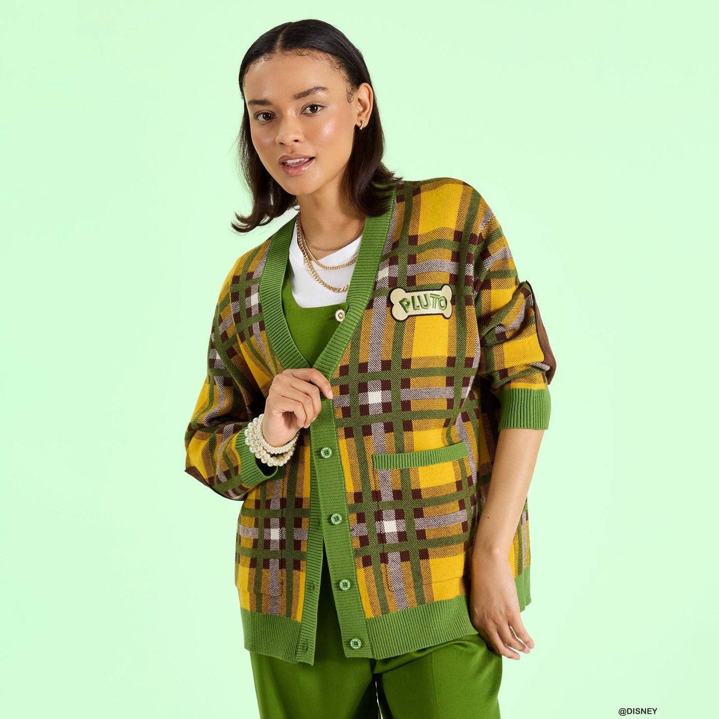 Loungefly x Disney Pluto 95th Anniversary Grandpa Cardigan - GeekCore