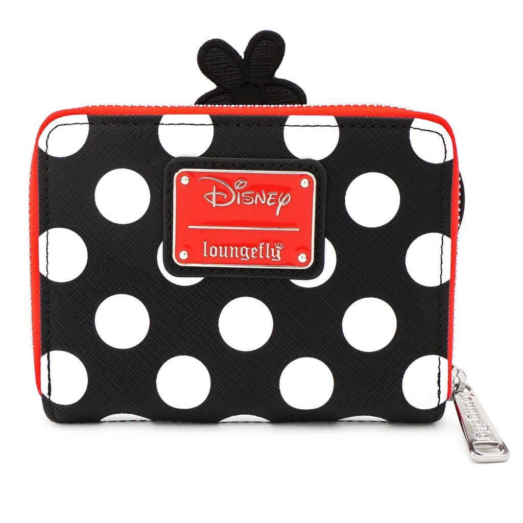 Loungefly x Disney Positively Minnie Polka Dot Zip Around Purse - GeekCore