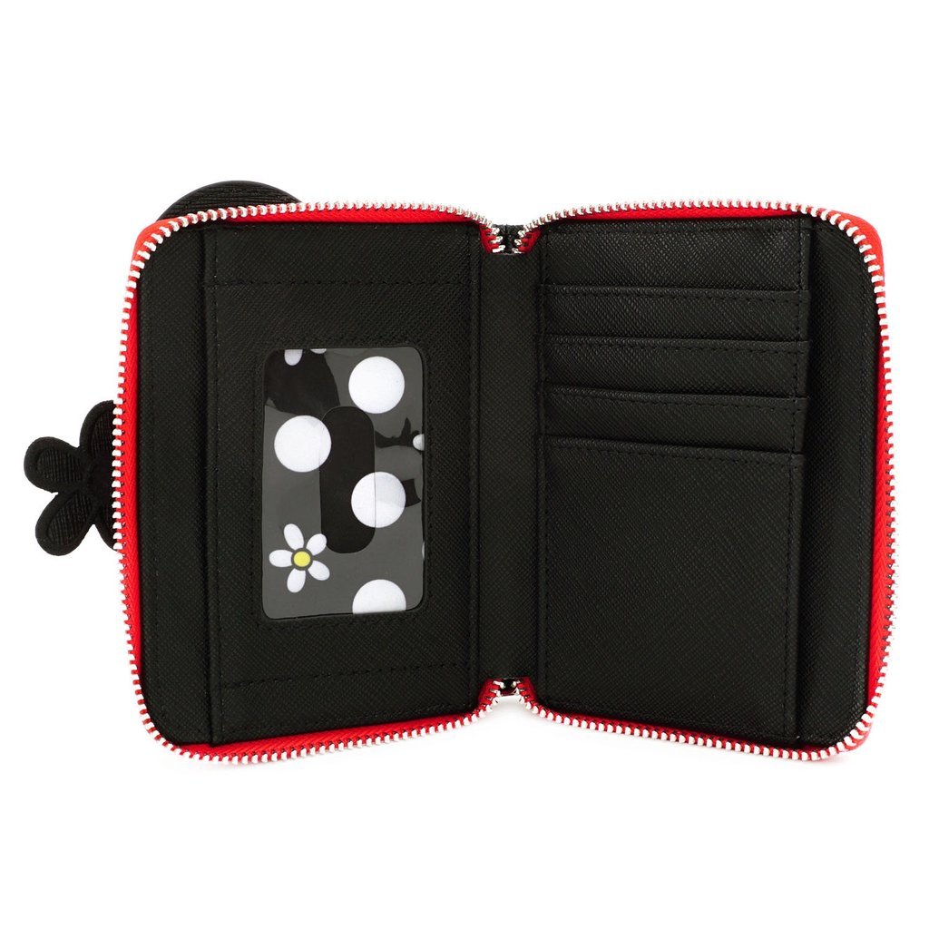 Loungefly x Disney Positively Minnie Polka Dot Zip Around Purse - GeekCore