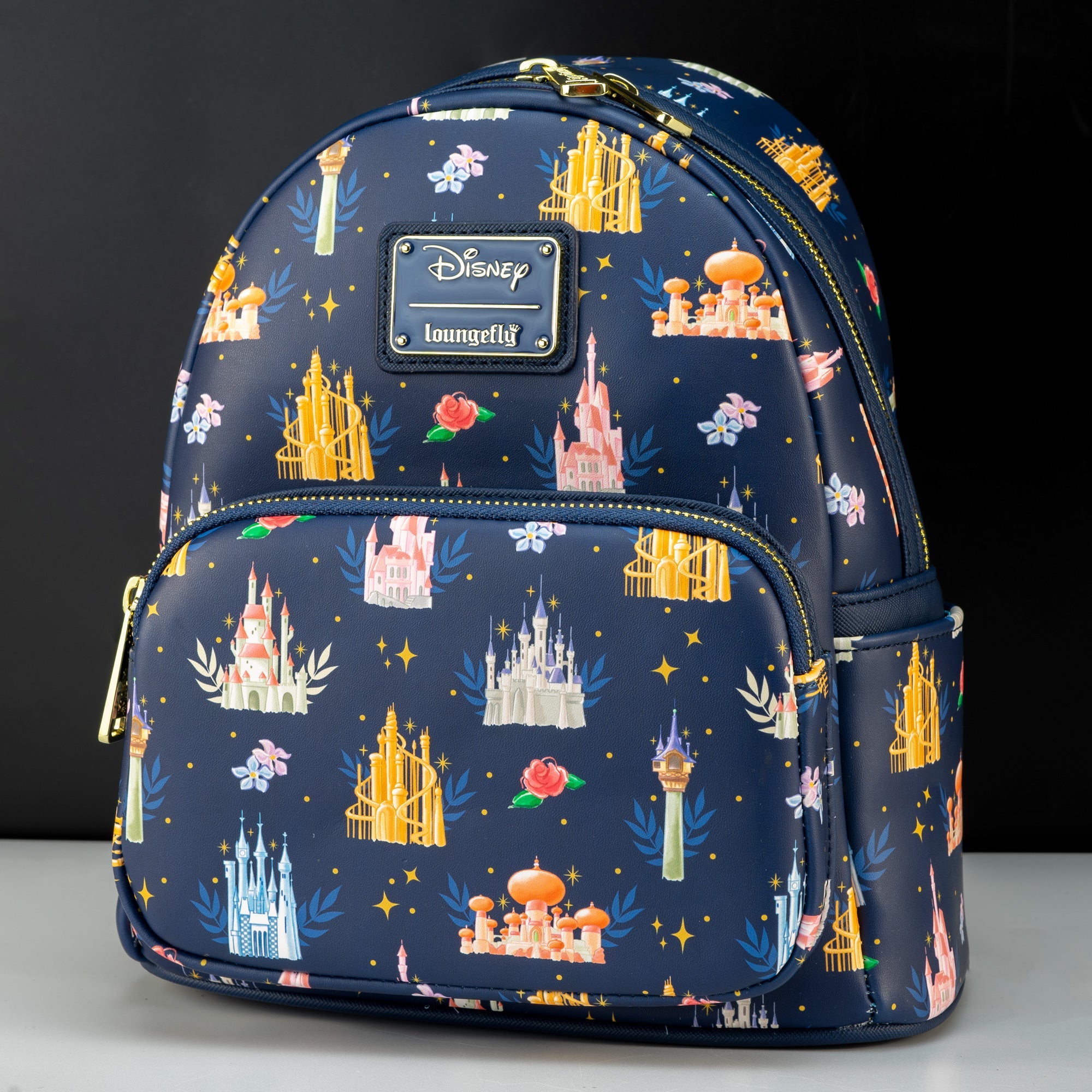 Loungefly x Disney Princess Castles Print Mini Backpack - GeekCore