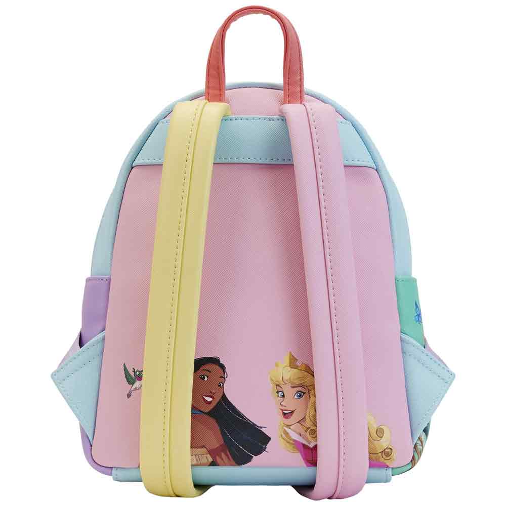 Loungefly x Disney Princess Collage Triple Pocket Mini Backpack - GeekCore