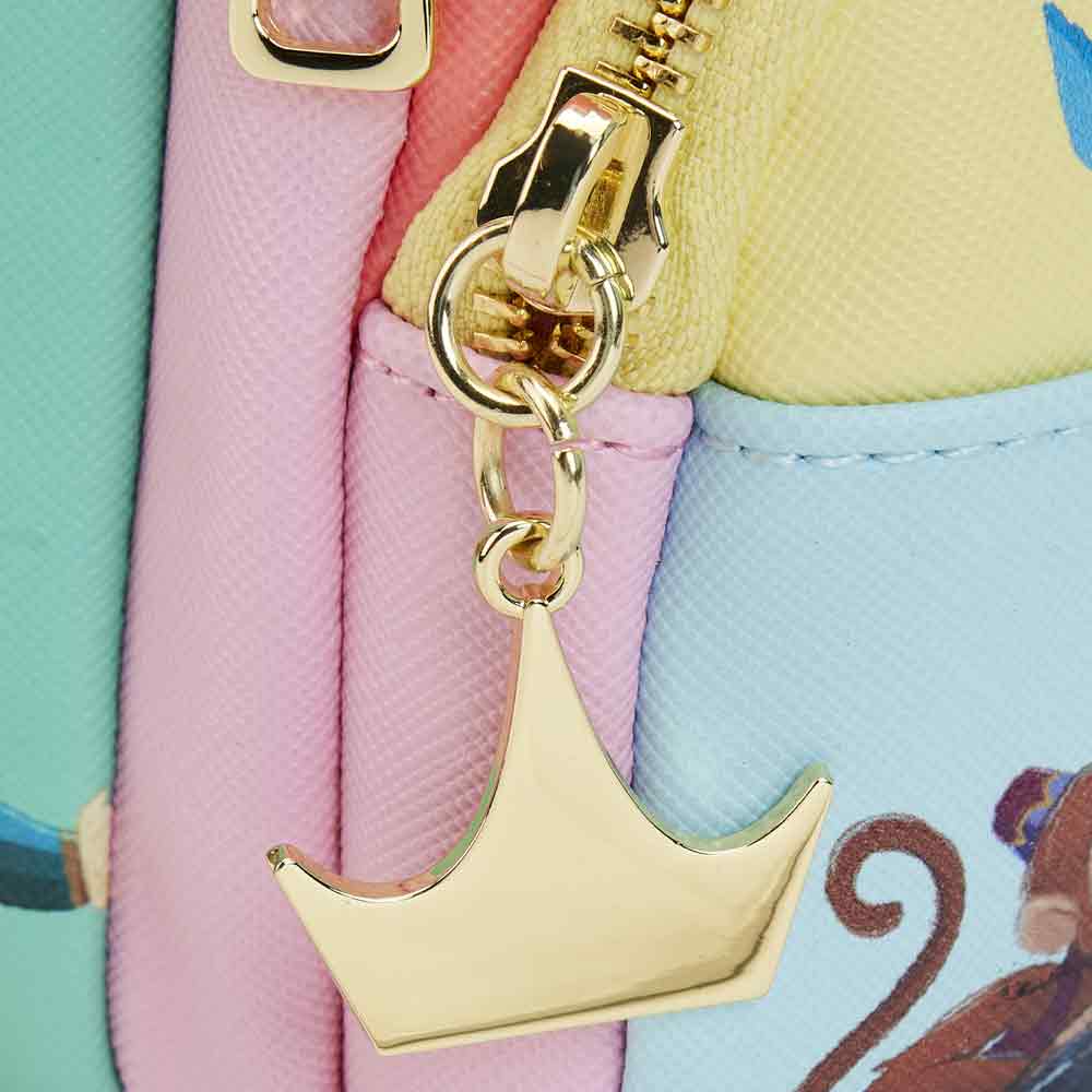 Loungefly x Disney Princess Collage Triple Pocket Mini Backpack - GeekCore