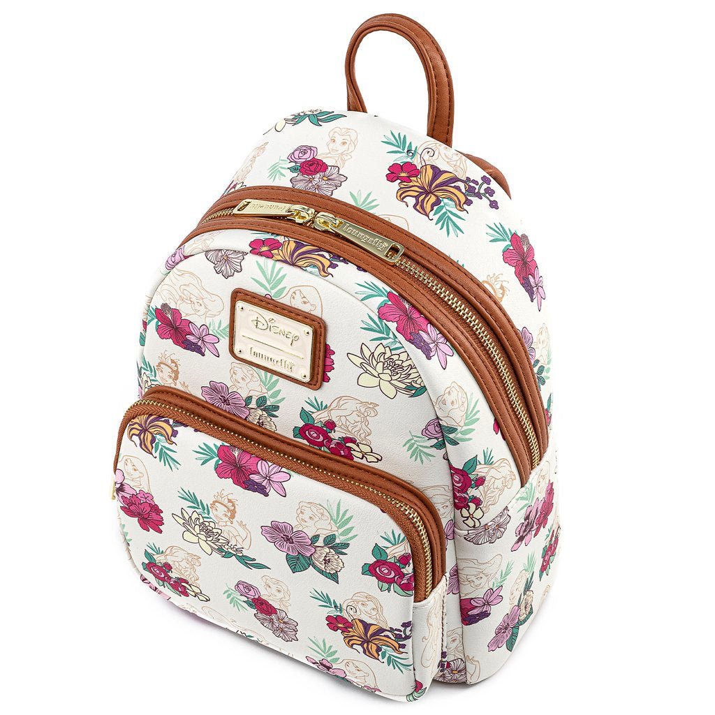 Loungefly x Disney Princess Floral AOP Mini Backpack - GeekCore