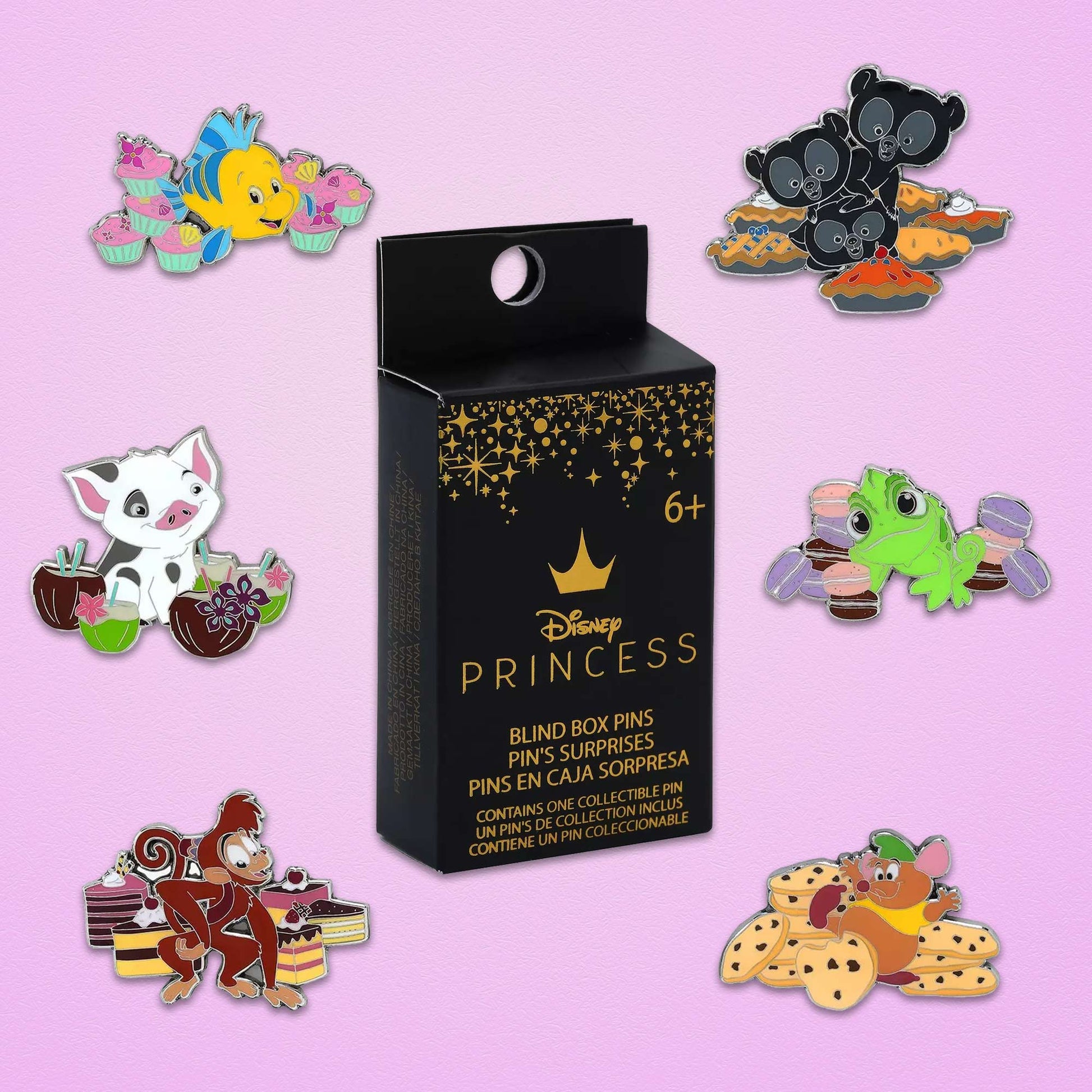 Loungefly x Disney Princess Sidekicks with Desserts Blind Box Mystery Pin - GeekCore