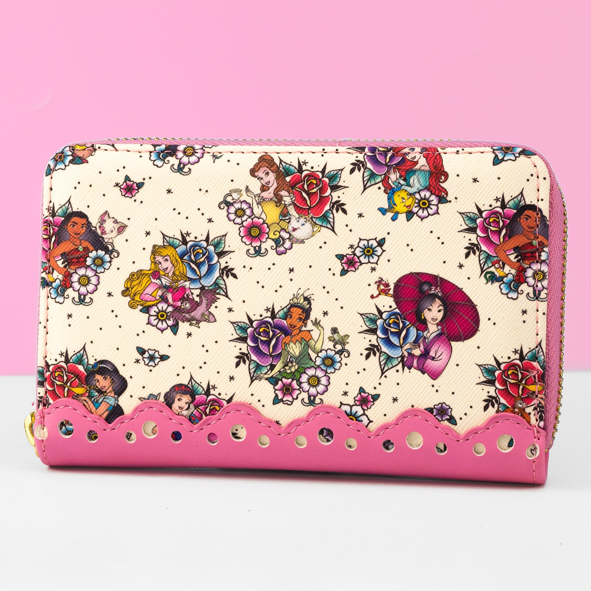 Loungefly x Disney Princess Tattoo All Over Print Purse - GeekCore