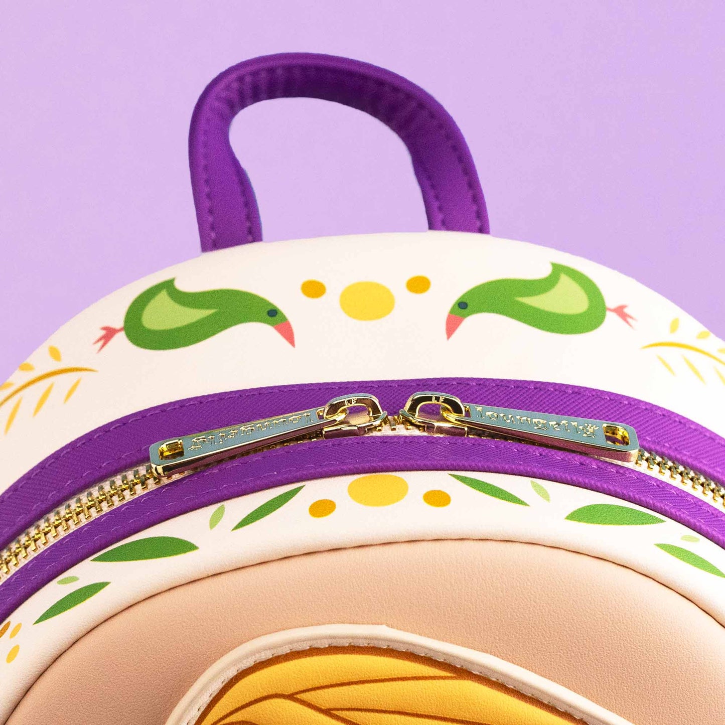 Loungefly x Disney Rapunzel and Pascal Dress Making Mini Backpack - GeekCore