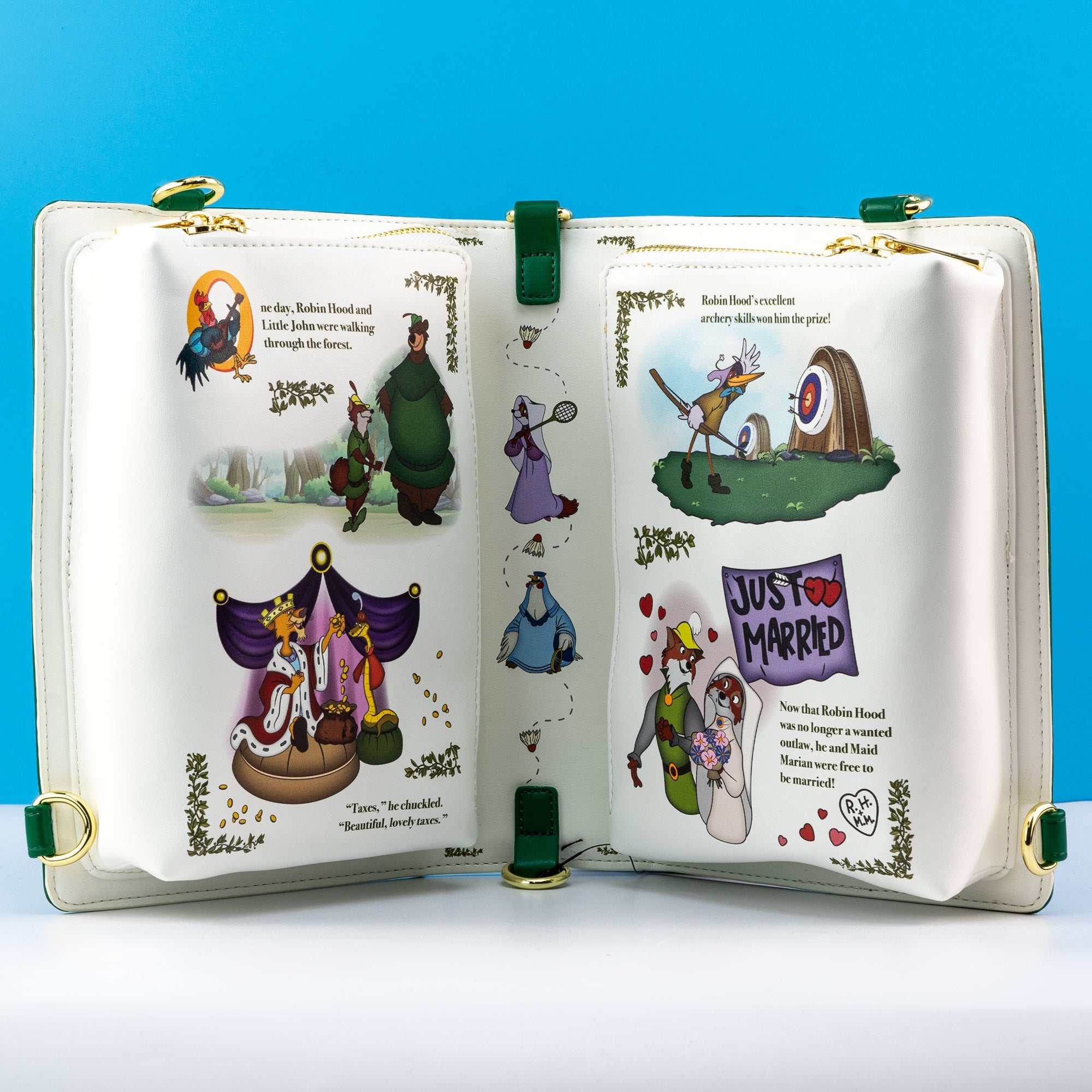 Loungefly x Disney Robin Hood Book Convertible Crossbody Bag - GeekCore