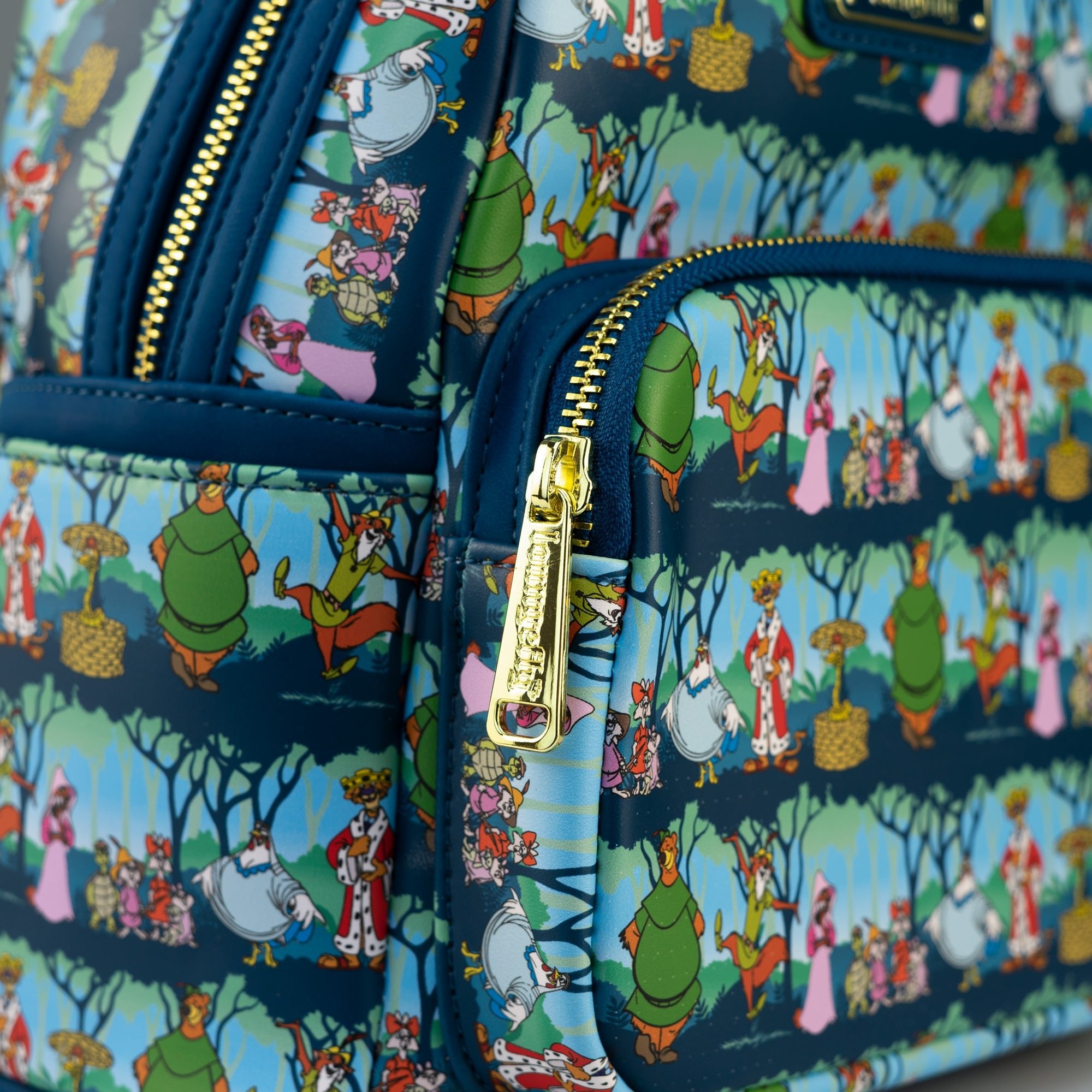 Loungefly x Disney Robin Hood Sherwood All Over Print Mini Backpack - GeekCore