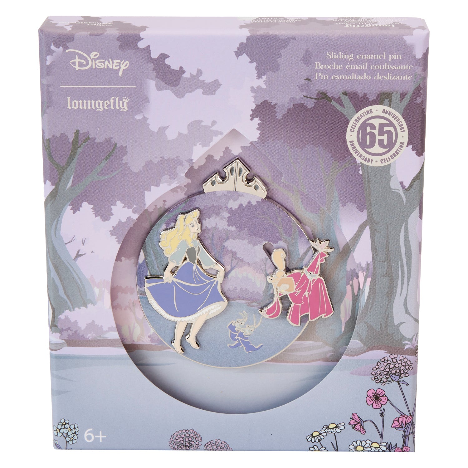 Loungefly x Disney Sleeping Beauty 60th Anniversary 3 Inch Pin - GeekCore