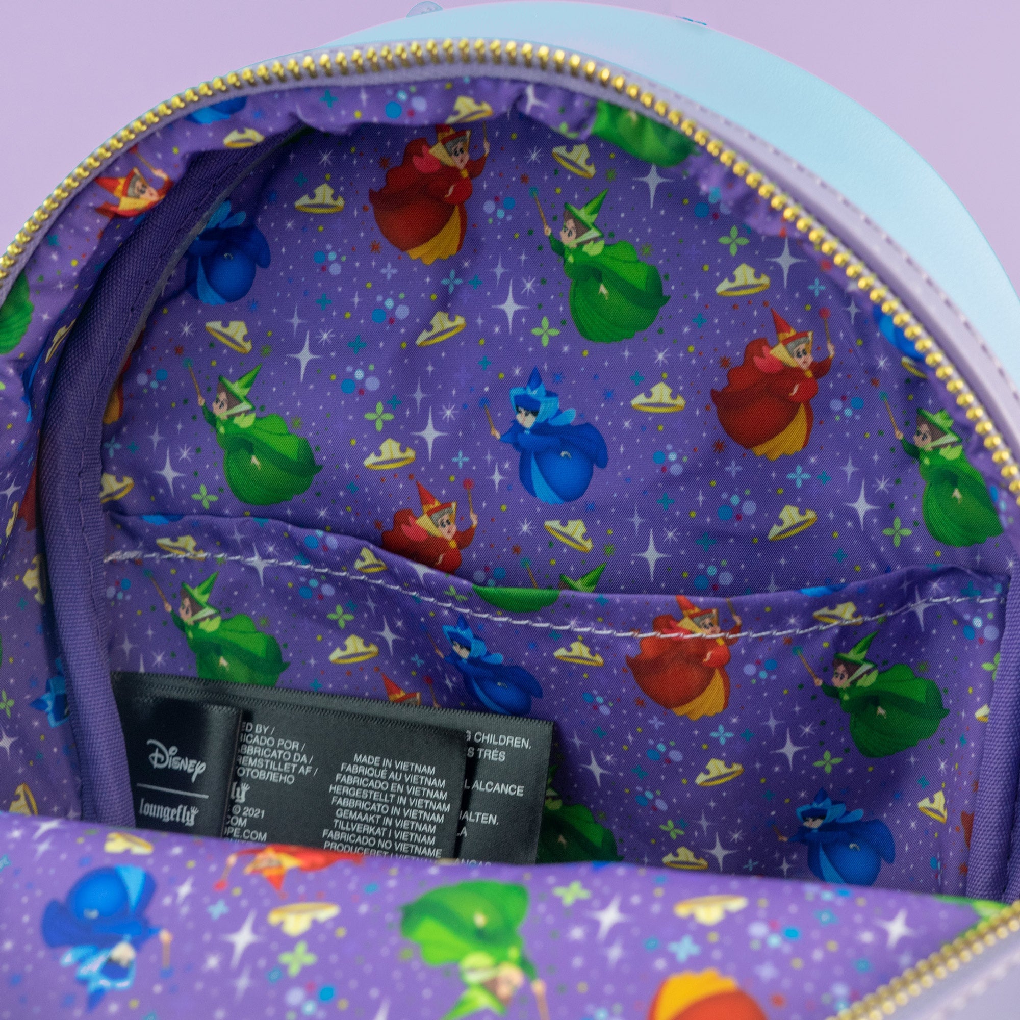 Loungefly x Disney Sleeping Beauty Aurora's Castle Mini Backpack - GeekCore