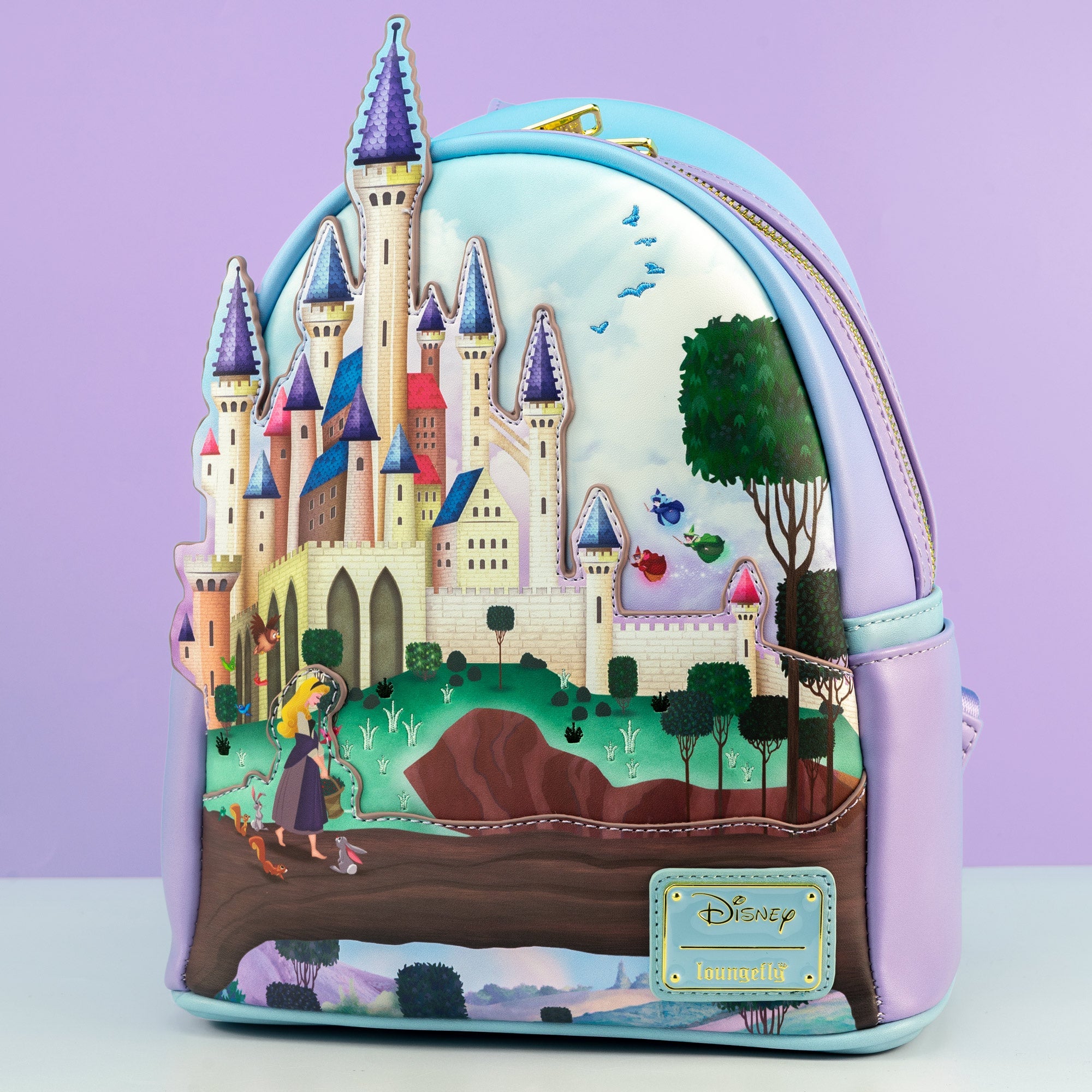 Loungefly x Disney Sleeping Beauty Aurora's Castle Mini Backpack - GeekCore