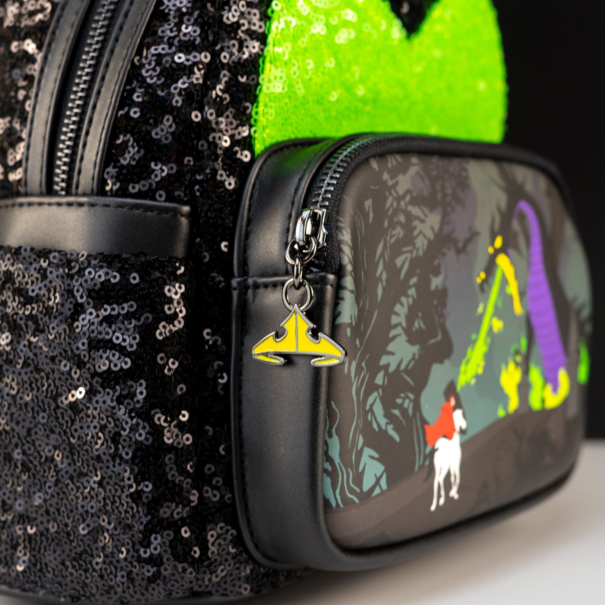 Loungefly x Disney Sleeping Beauty Maleficent Sequins Mini Backpack - GeekCore