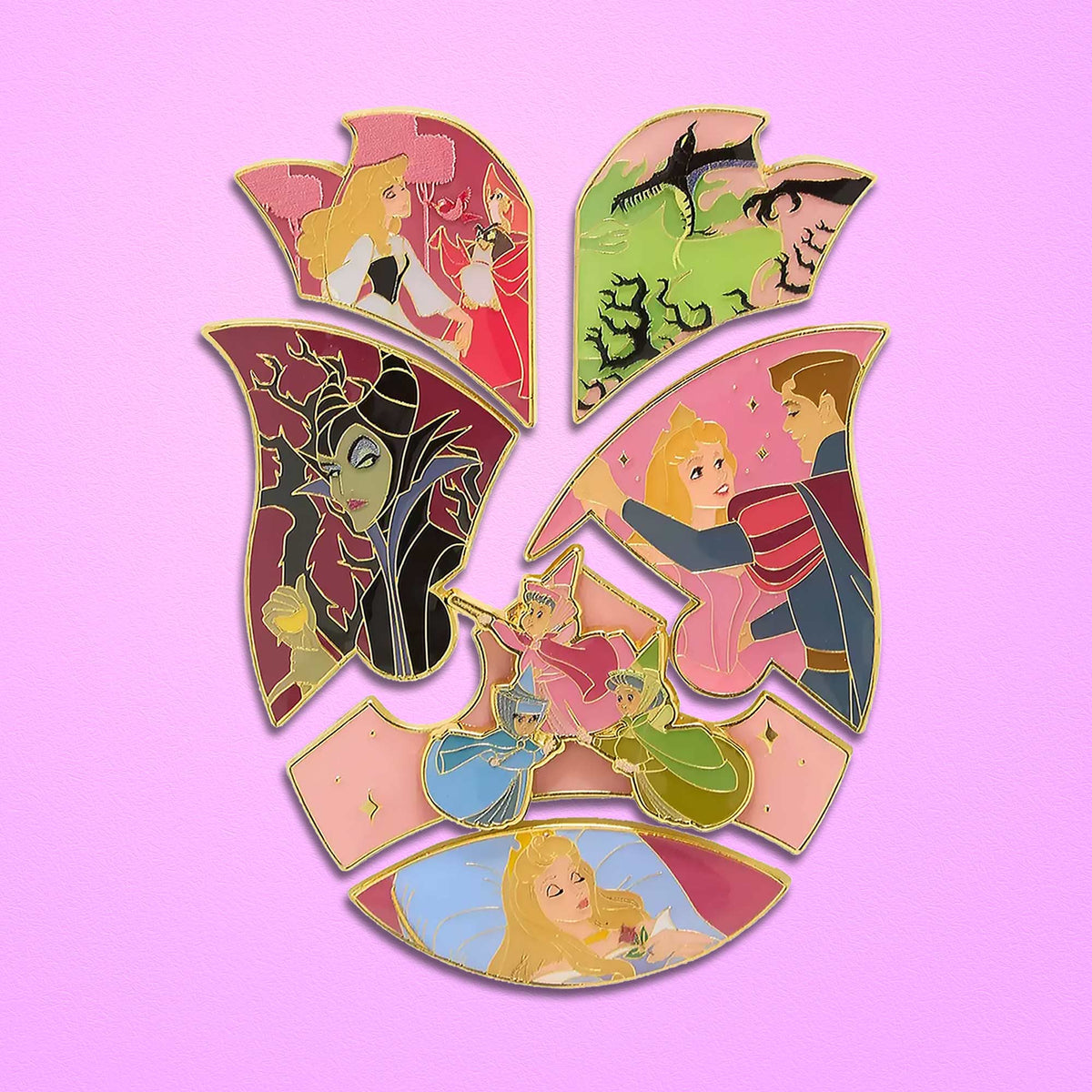 Loungefly x Disney Sleeping Beauty Puzzle Blind Box Mystery Pin - GeekCore
