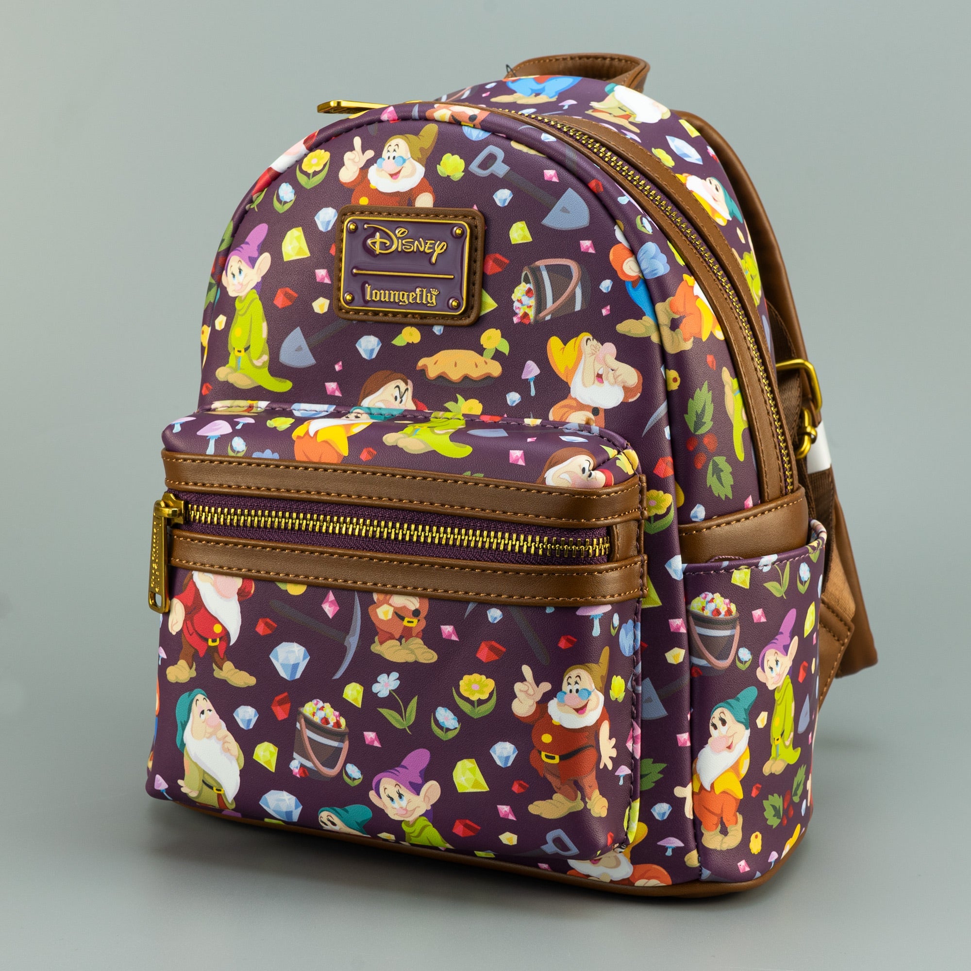 Loungefly x Disney Snow White and the Seven Dwarfs AOP Mini Backpack - GeekCore