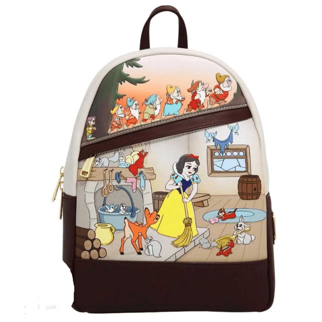 Loungefly x Disney Snow White and the Seven Dwarfs Multi Scene Mini Backpack - GeekCore