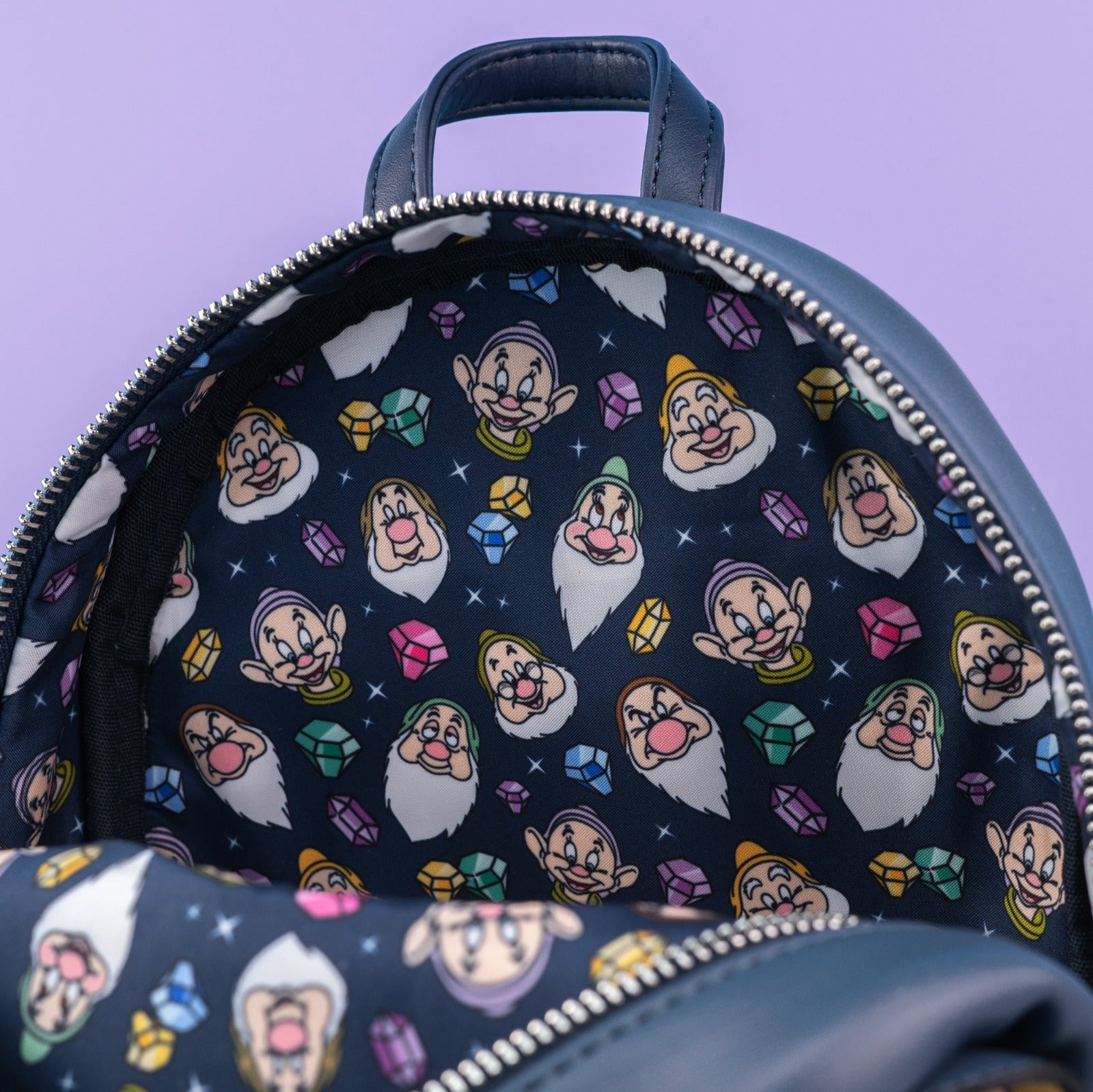 Loungefly x Disney Snow White and the Seven Dwarfs Triple Pocket Mini Backpack - GeekCore