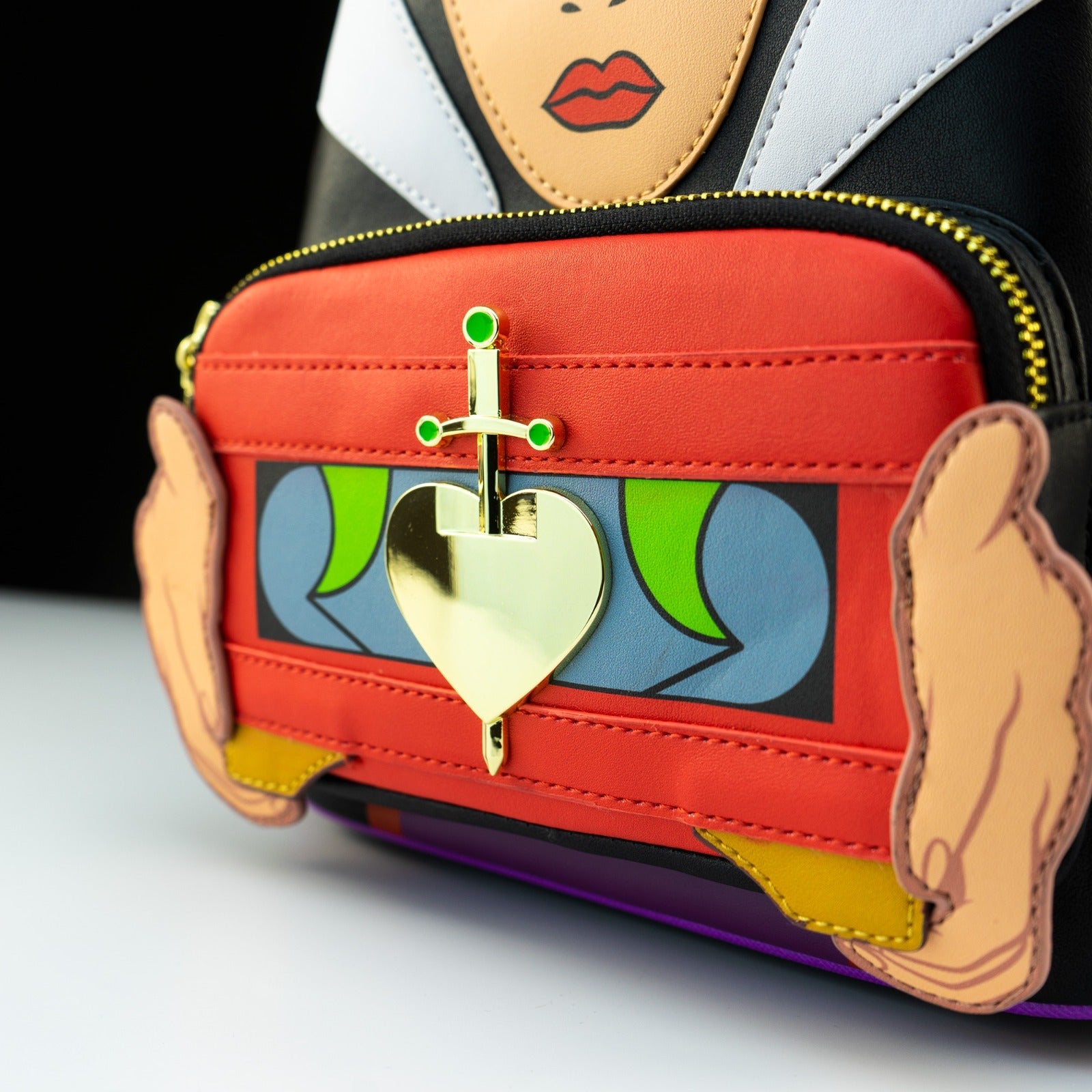 Loungefly x Disney Snow White Evil Queen Holding Heart Box Mini Backpack - GeekCore