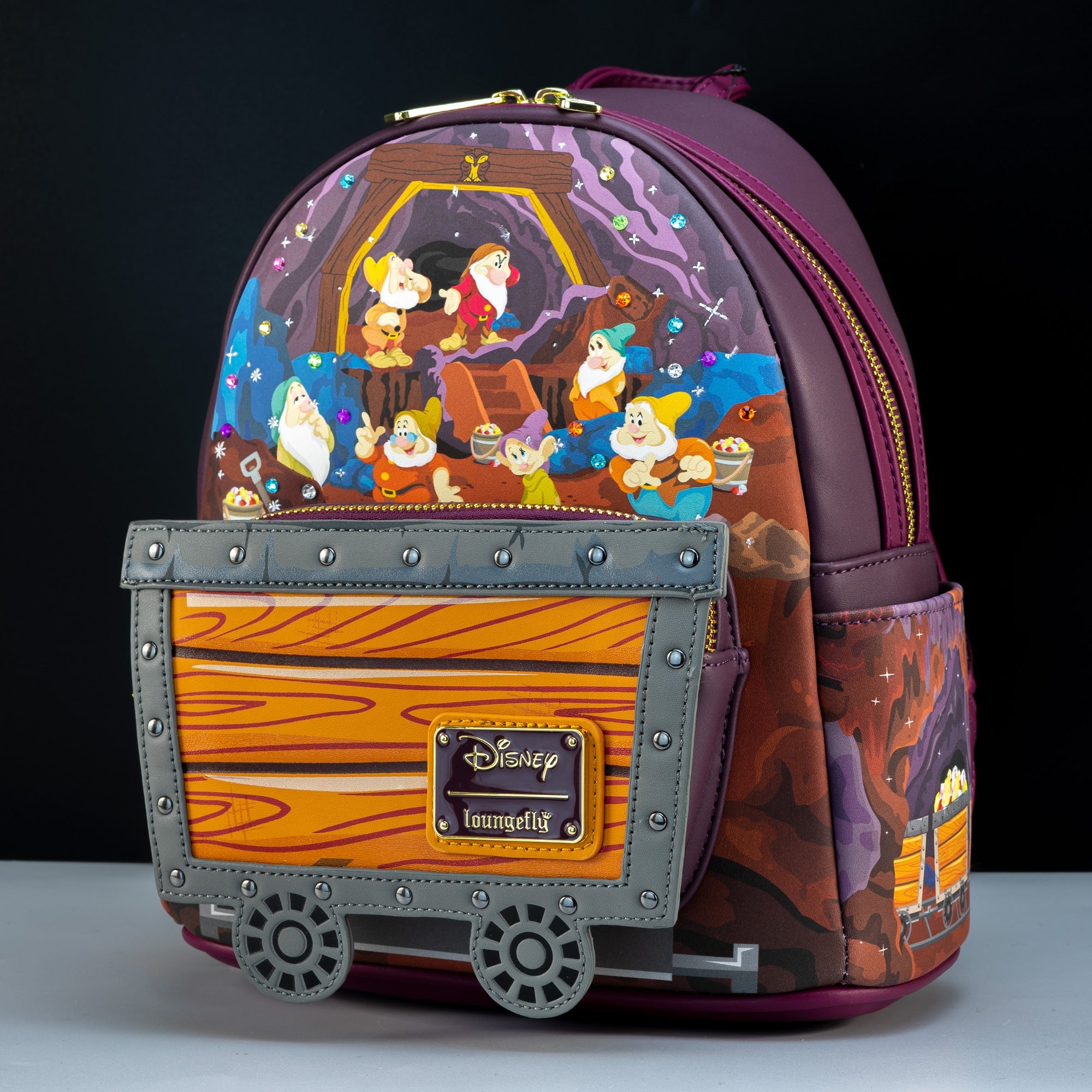 Loungefly x Disney Snow White Seven Dwarfs Mine Cart Mini Backpack - GeekCore